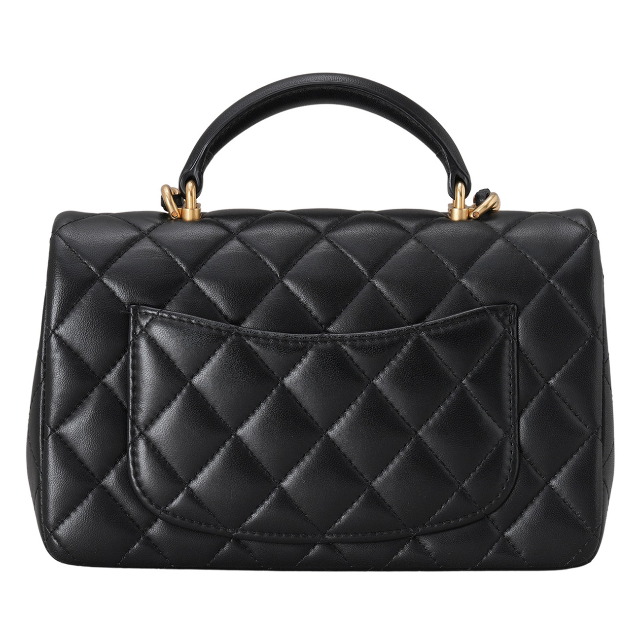 CHANEL(USED)샤넬 AS2431 램스킨 뉴미니 탑핸들 크로스백