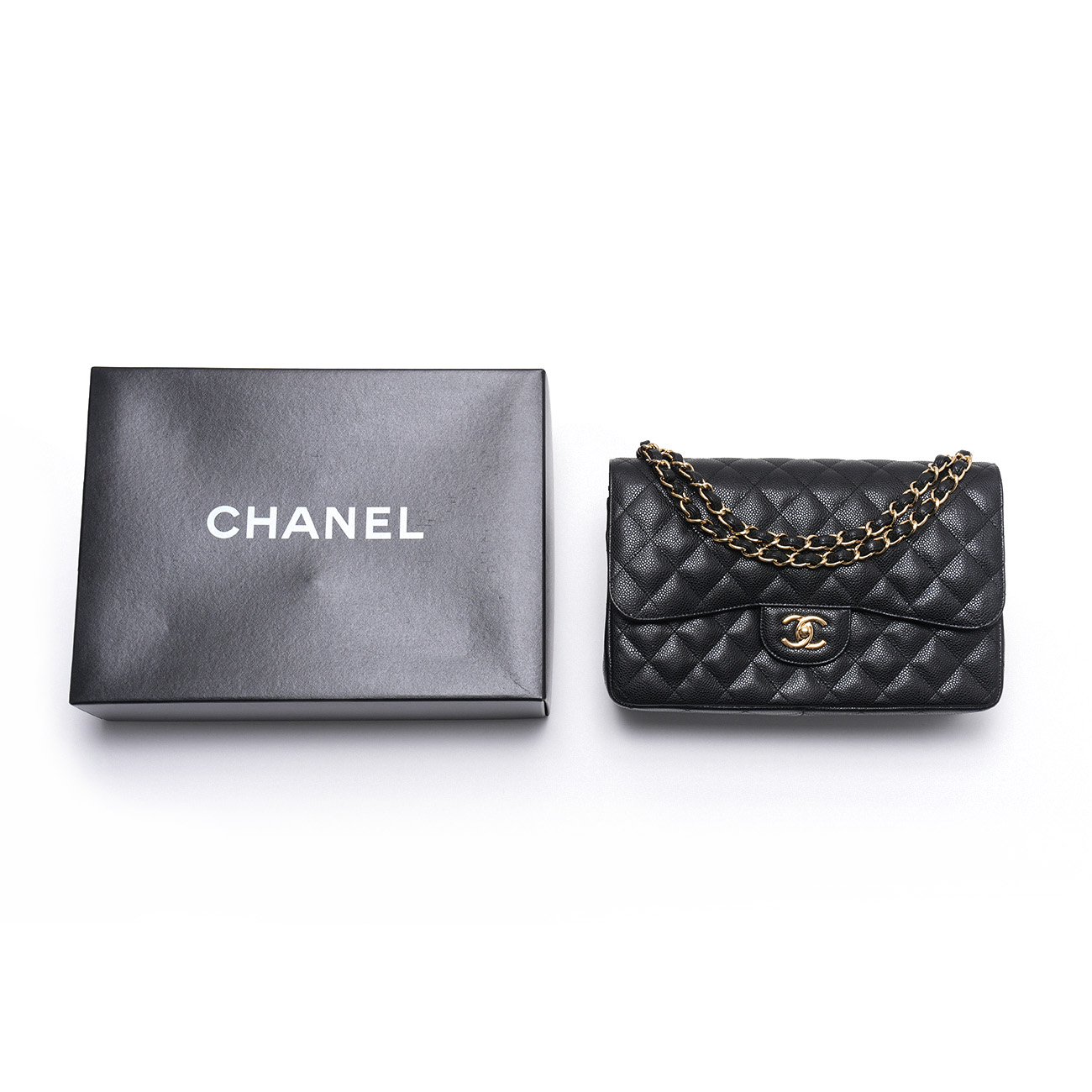 CHANEL(USED)샤넬 캐비어 클래식 점보 플랩백