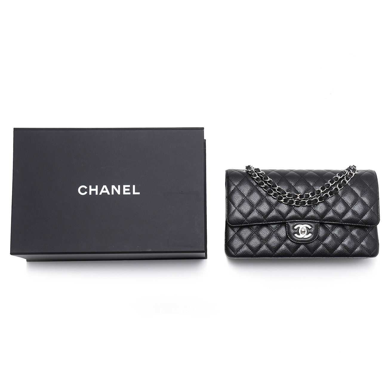 CHANEL(USED)샤넬 캐비어 클래식 미듐 플랩백