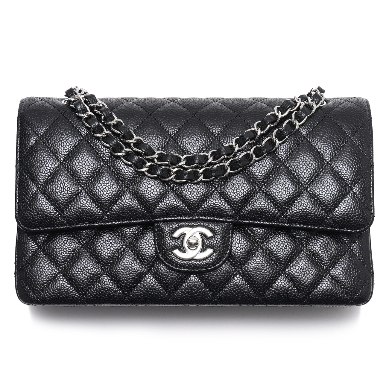 CHANEL(USED)샤넬 캐비어 클래식 미듐 플랩백