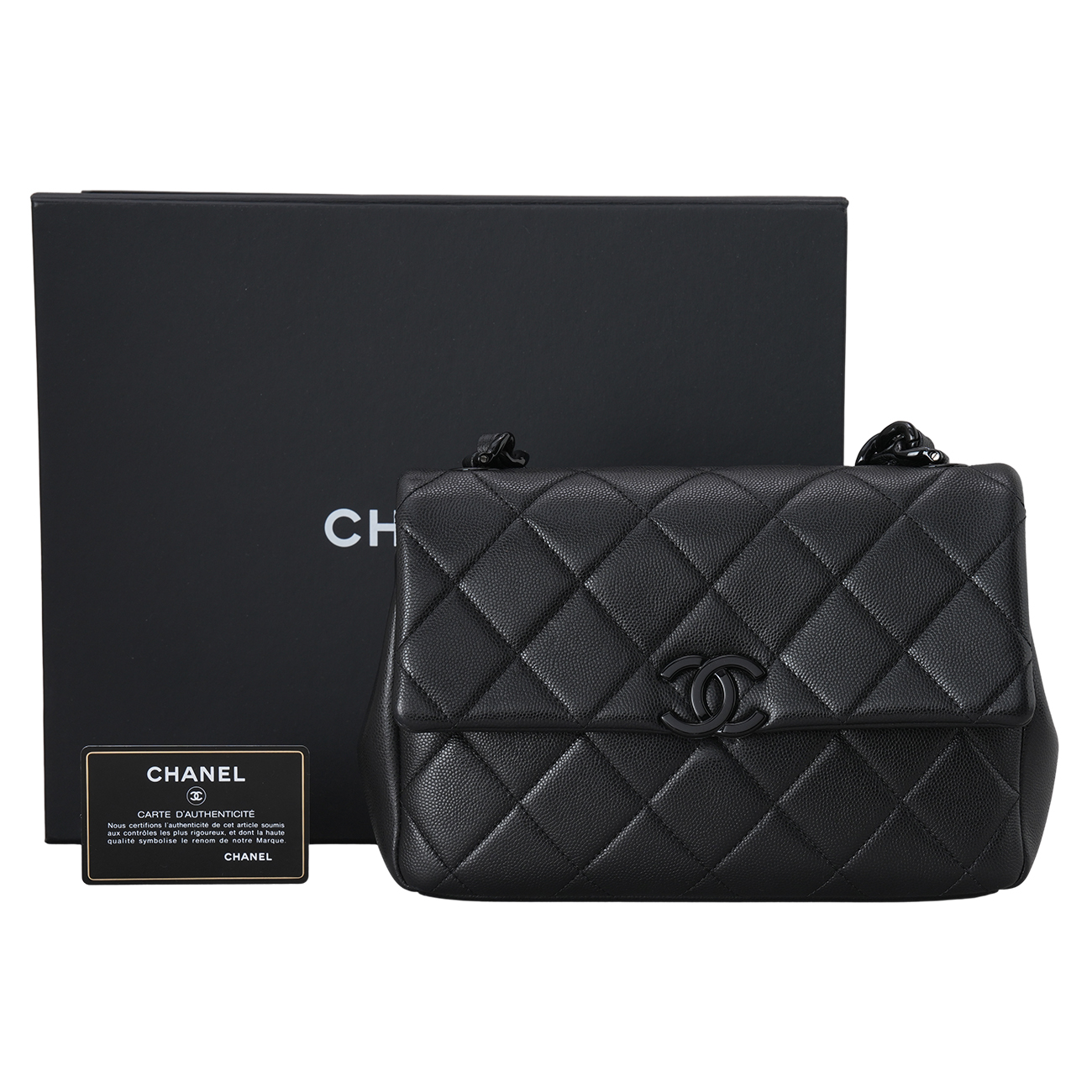 CHANEL(USED)샤넬 AS2303 시즌 캐비어 CC 체인 플랩백