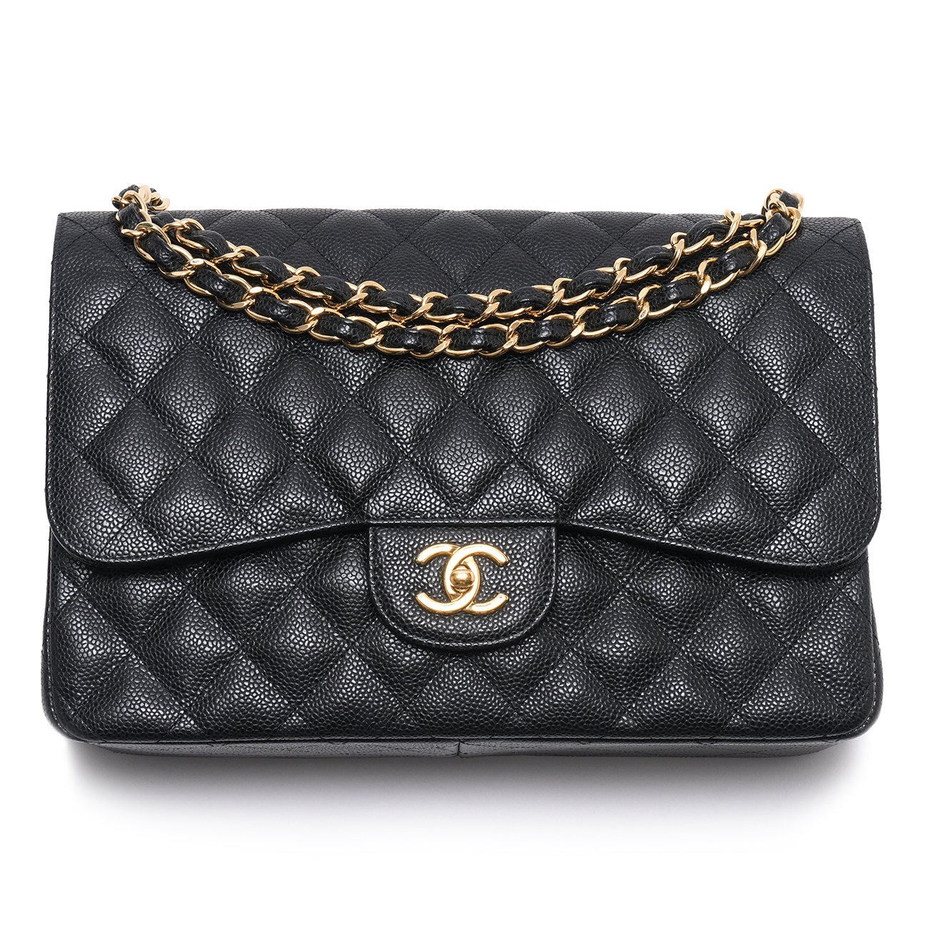 CHANEL(USED)샤넬 캐비어 클래식 점보 플랩백