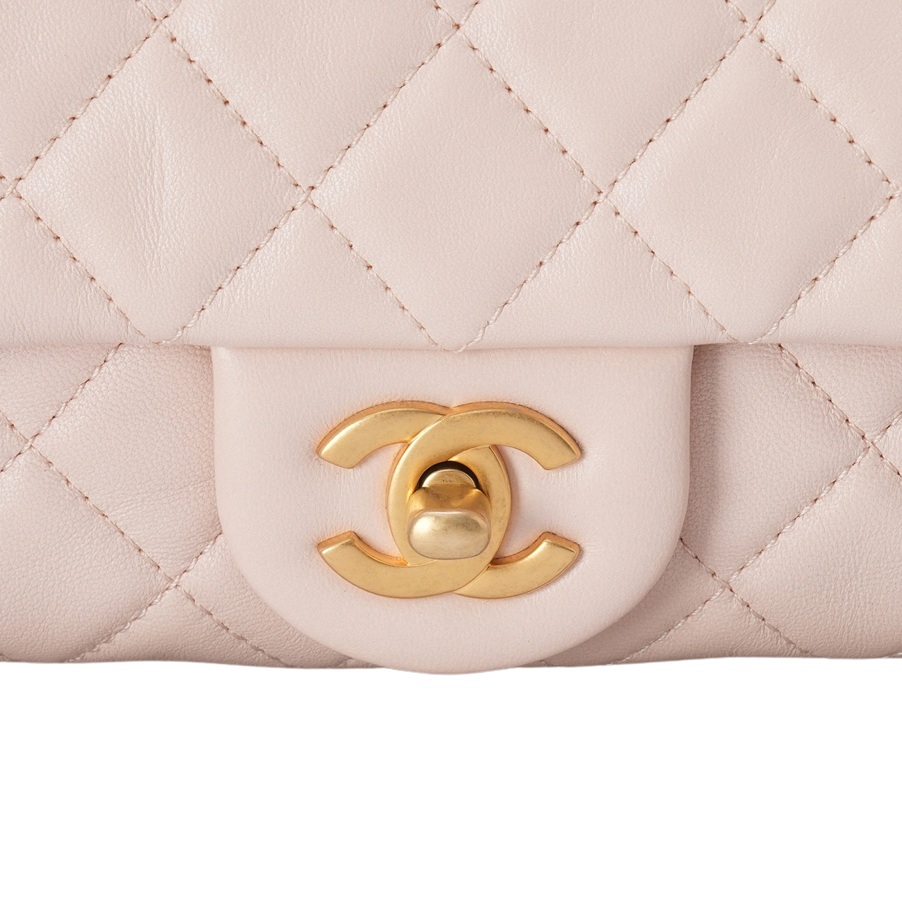 CHANEL(USED)샤넬 램스킨 뉴미니 골든볼 크로스백