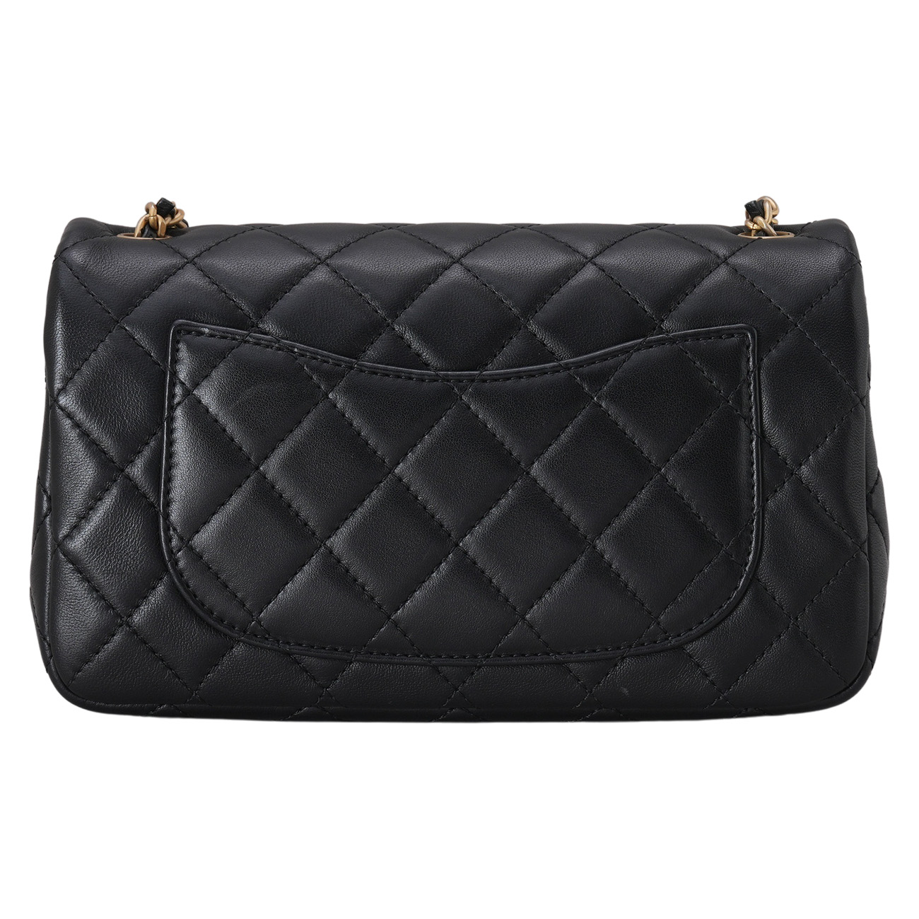 CHANEL(USED)샤넬 램스킨 클래식 뉴미니 골든볼 크로스백