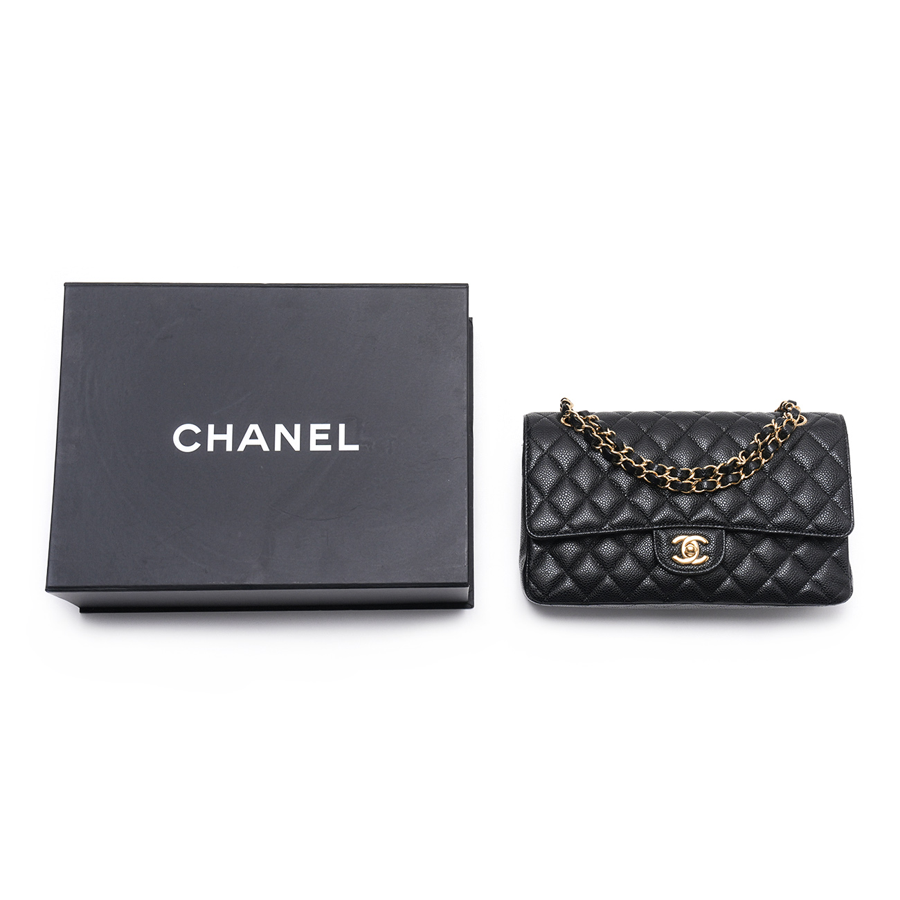 CHANEL(USED)샤넬 캐비어 클래식 미듐 플랩백