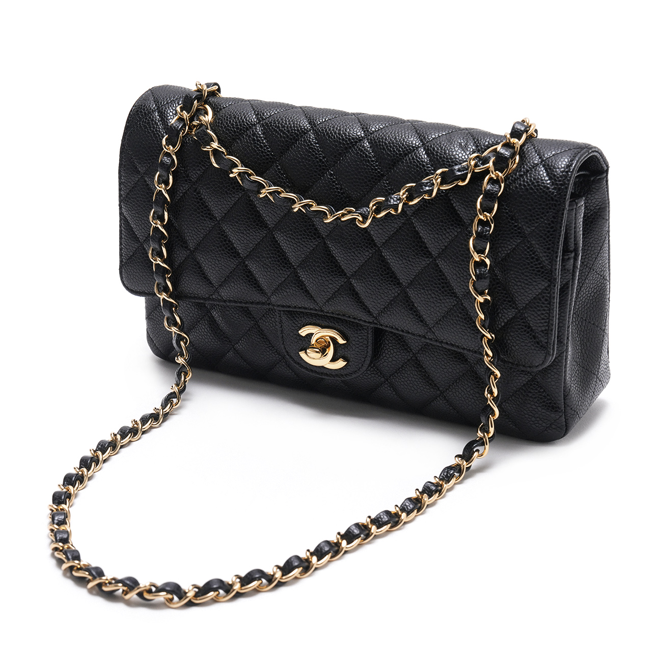 CHANEL(USED)샤넬 캐비어 클래식 미듐 플랩백