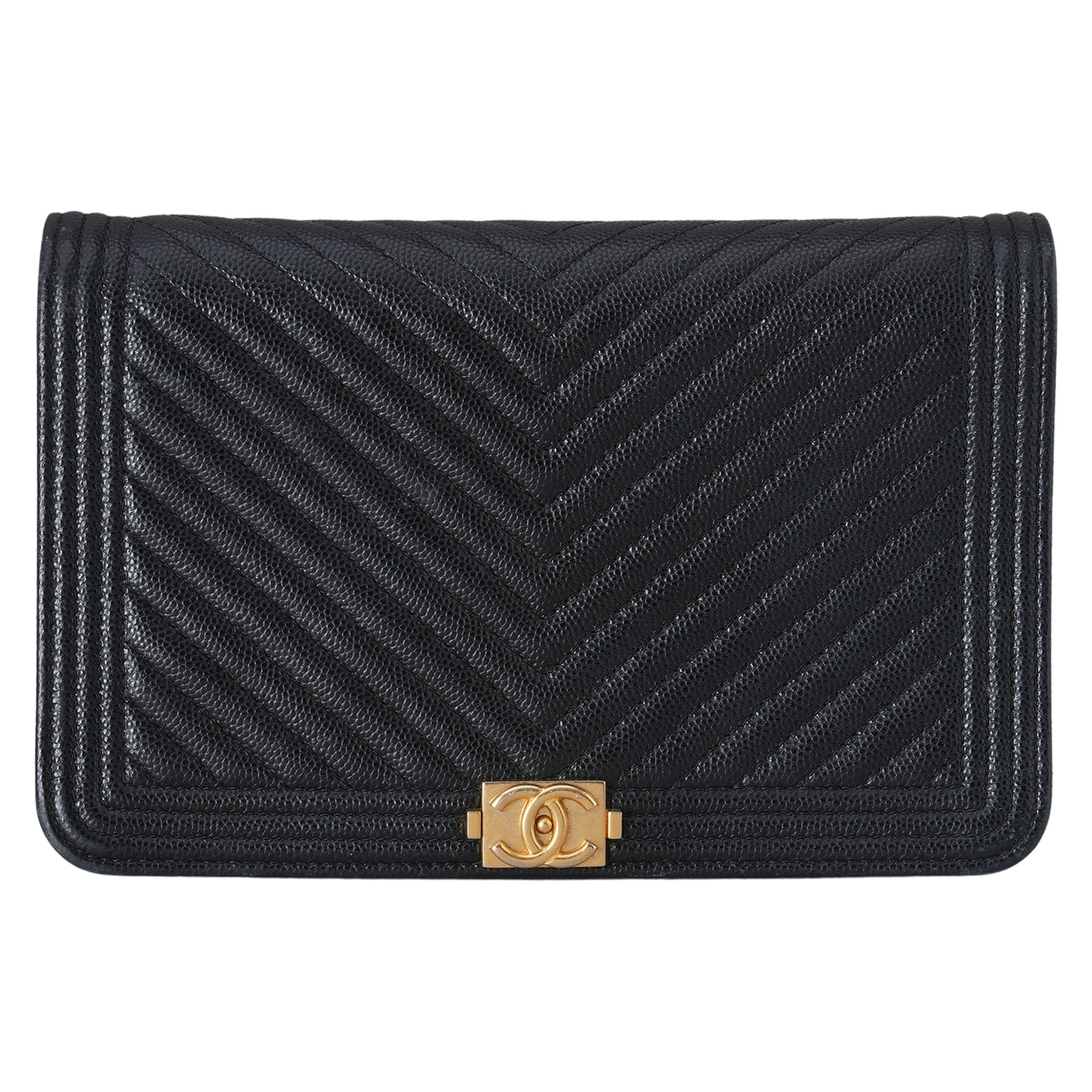 CHANEL(USED)샤넬 캐비어 보이샤넬 WOC