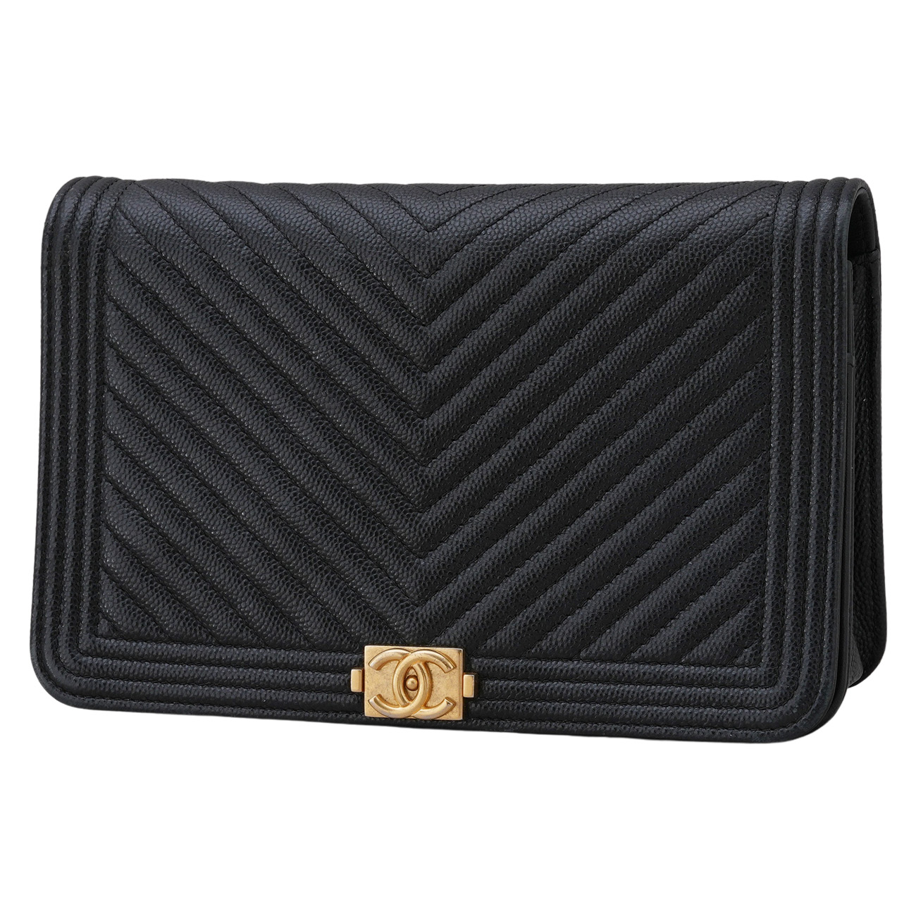 CHANEL(USED)샤넬 캐비어 보이샤넬 WOC