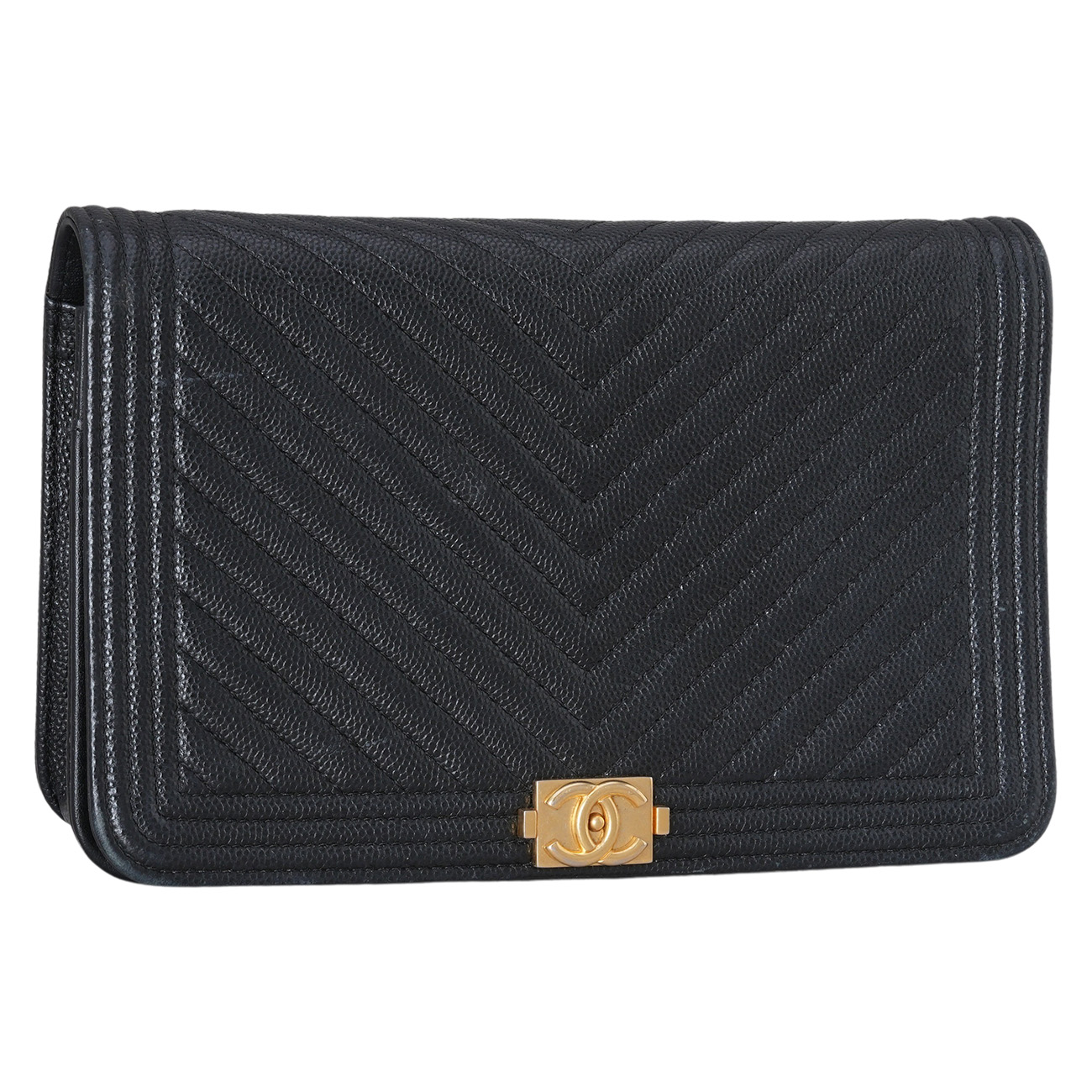 CHANEL(USED)샤넬 캐비어 보이샤넬 WOC