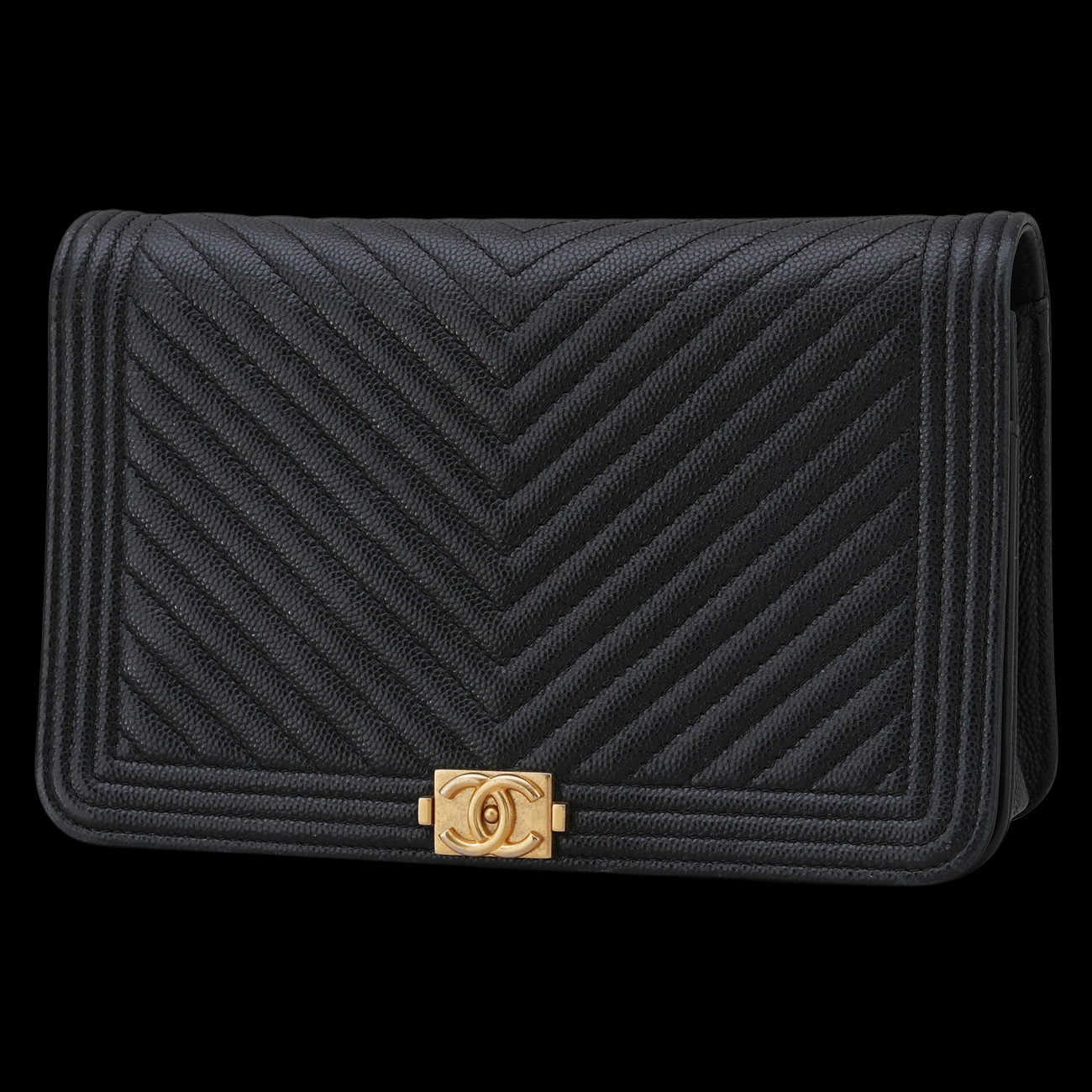 CHANEL(USED)샤넬 캐비어 보이샤넬 WOC