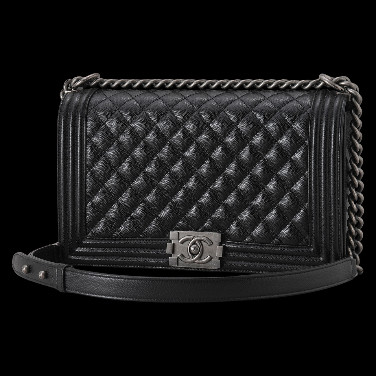 CHANEL(USED)샤넬 캐비어 보이샤넬 라지 플랩백