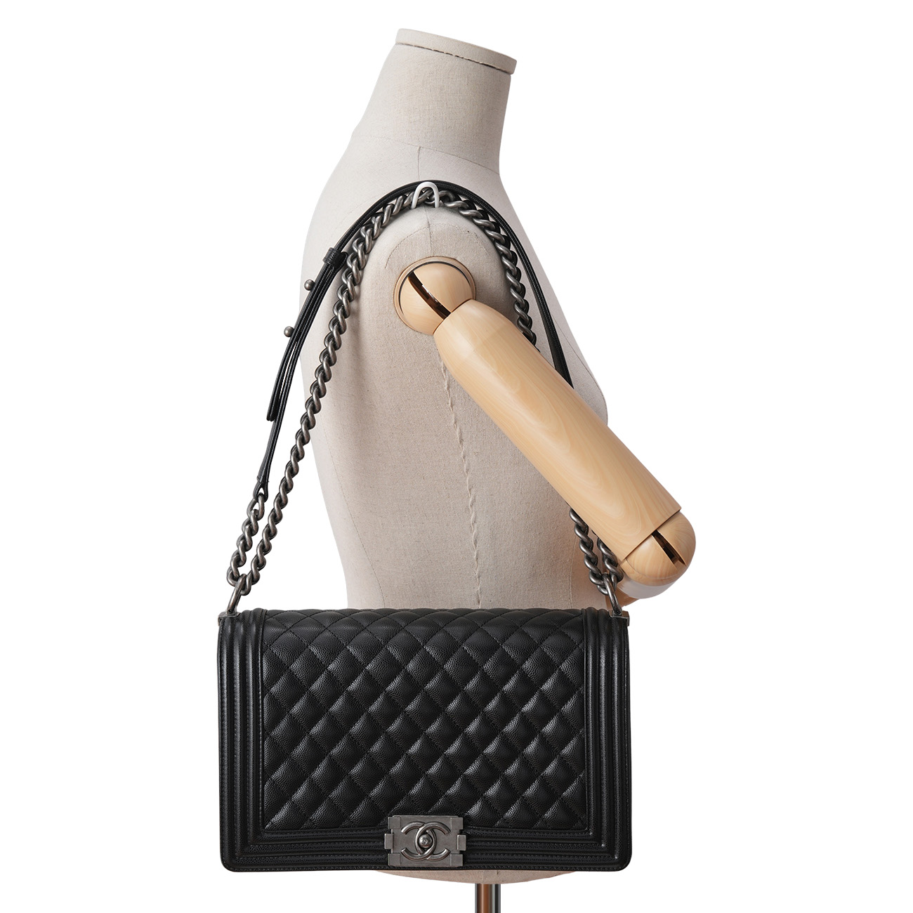 CHANEL(USED)샤넬 캐비어 보이샤넬 라지 플랩백
