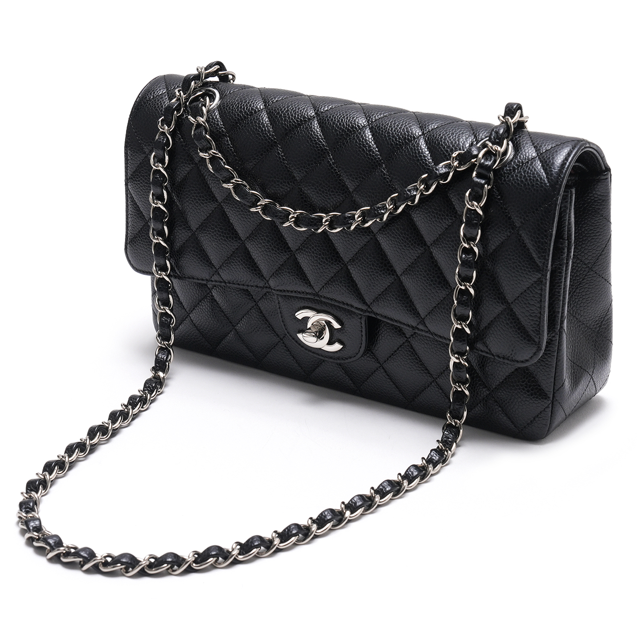 CHANEL(USED)샤넬 캐비어 클래식 미듐 플랩백