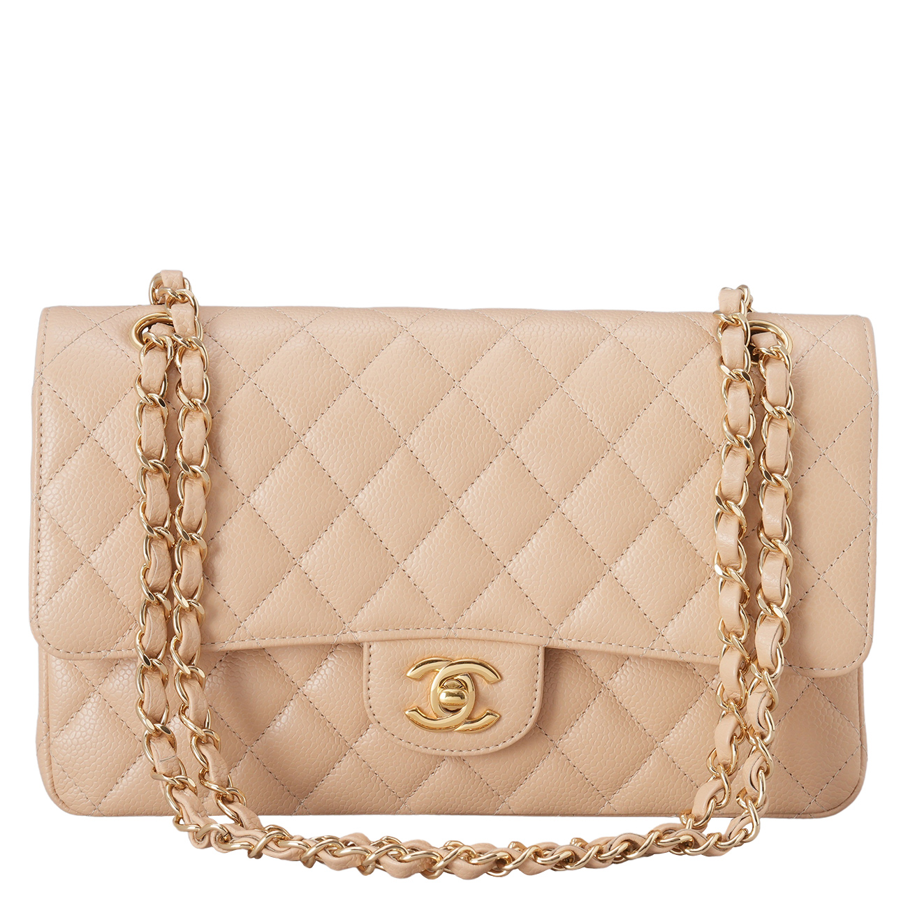CHANEL(USED)샤넬 캐비어 클래식 미듐 플랩백
