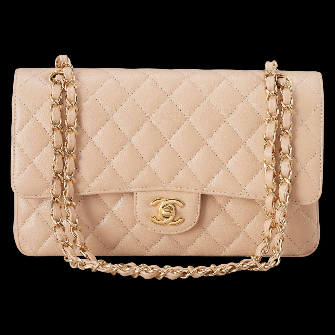 CHANEL(USED)샤넬 캐비어 클래식 미듐 플랩백