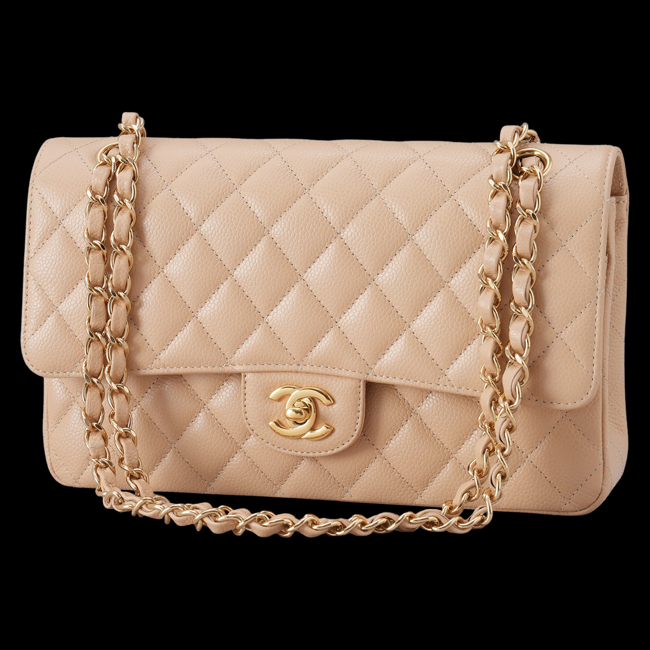 CHANEL(USED)샤넬 캐비어 클래식 미듐 플랩백
