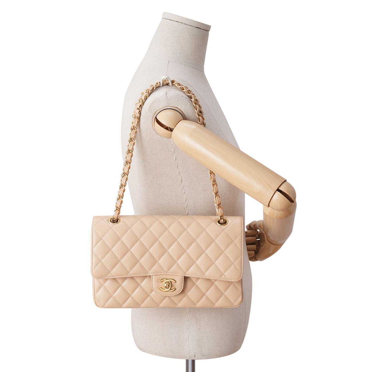 CHANEL(USED)샤넬 캐비어 클래식 미듐 플랩백