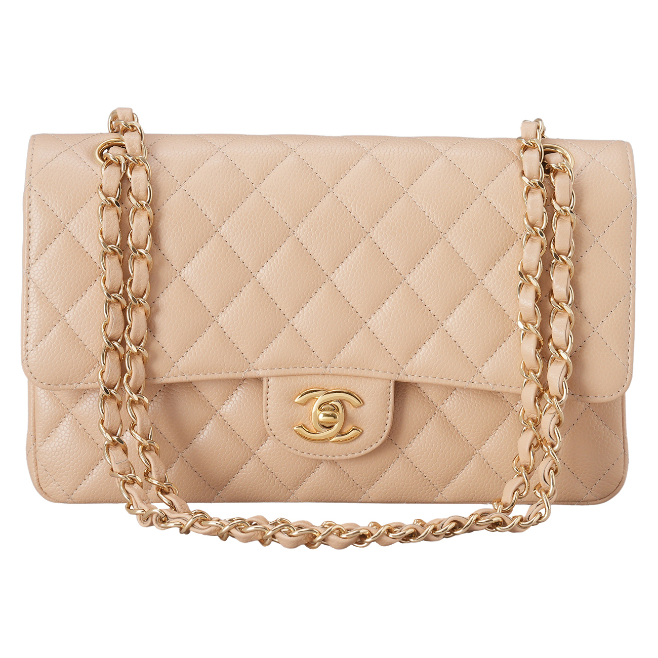 CHANEL(USED)샤넬 캐비어 클래식 미듐 플랩백