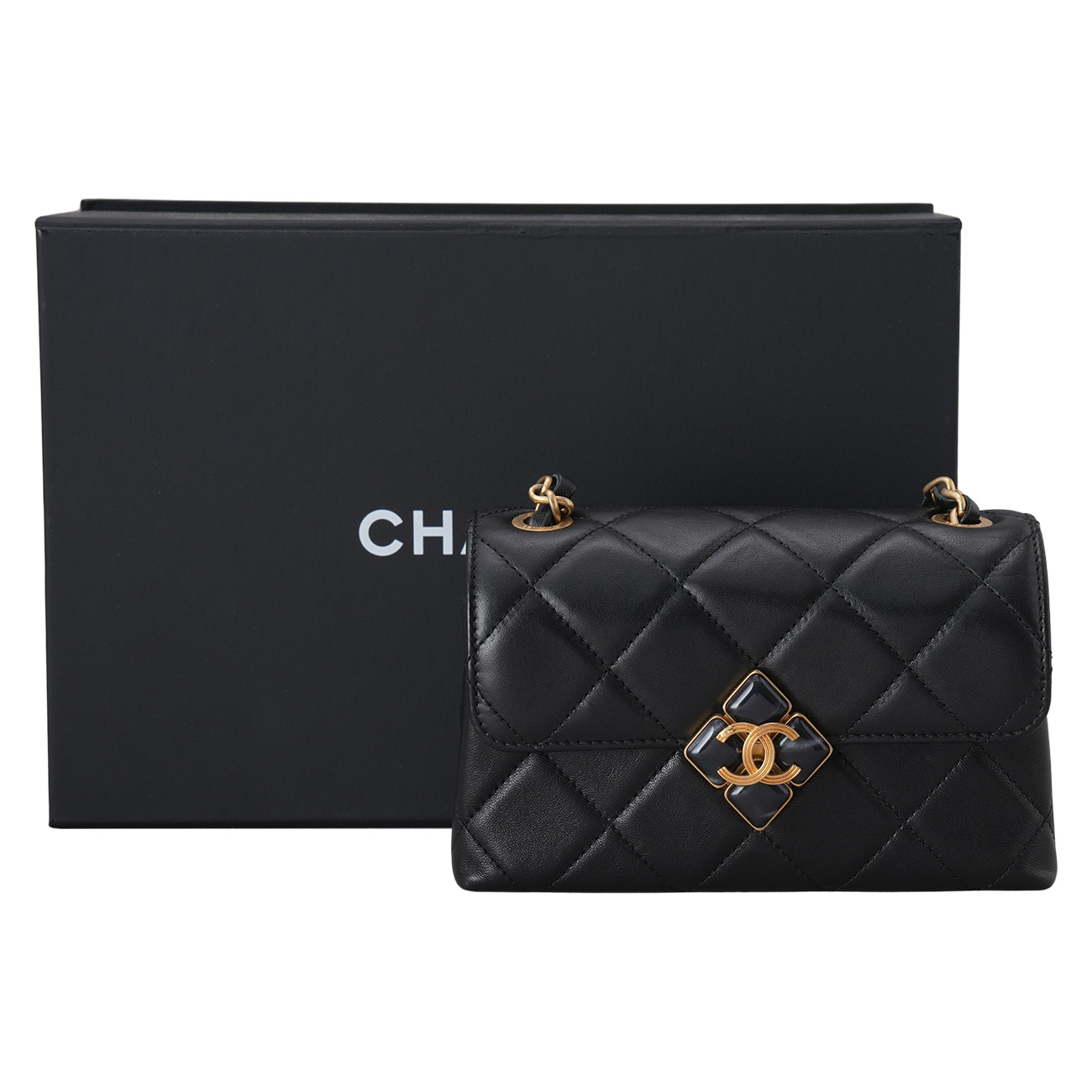 CHANEL(USED)샤넬 AS2633 시즌 CC로고 미니 체인 플랩백