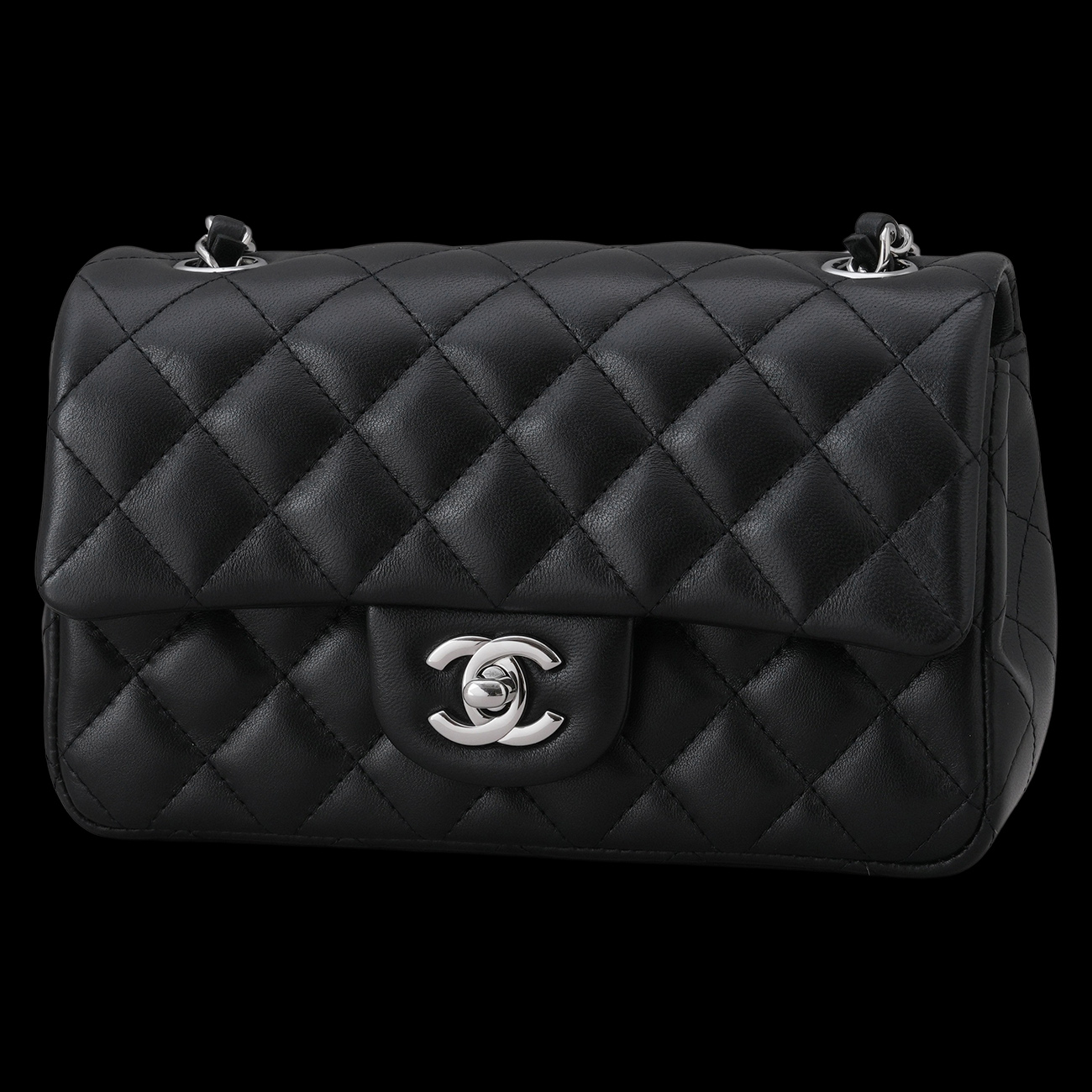 CHANEL(USED)샤넬 A69900 램스킨 클래식 뉴미니 크로스백
