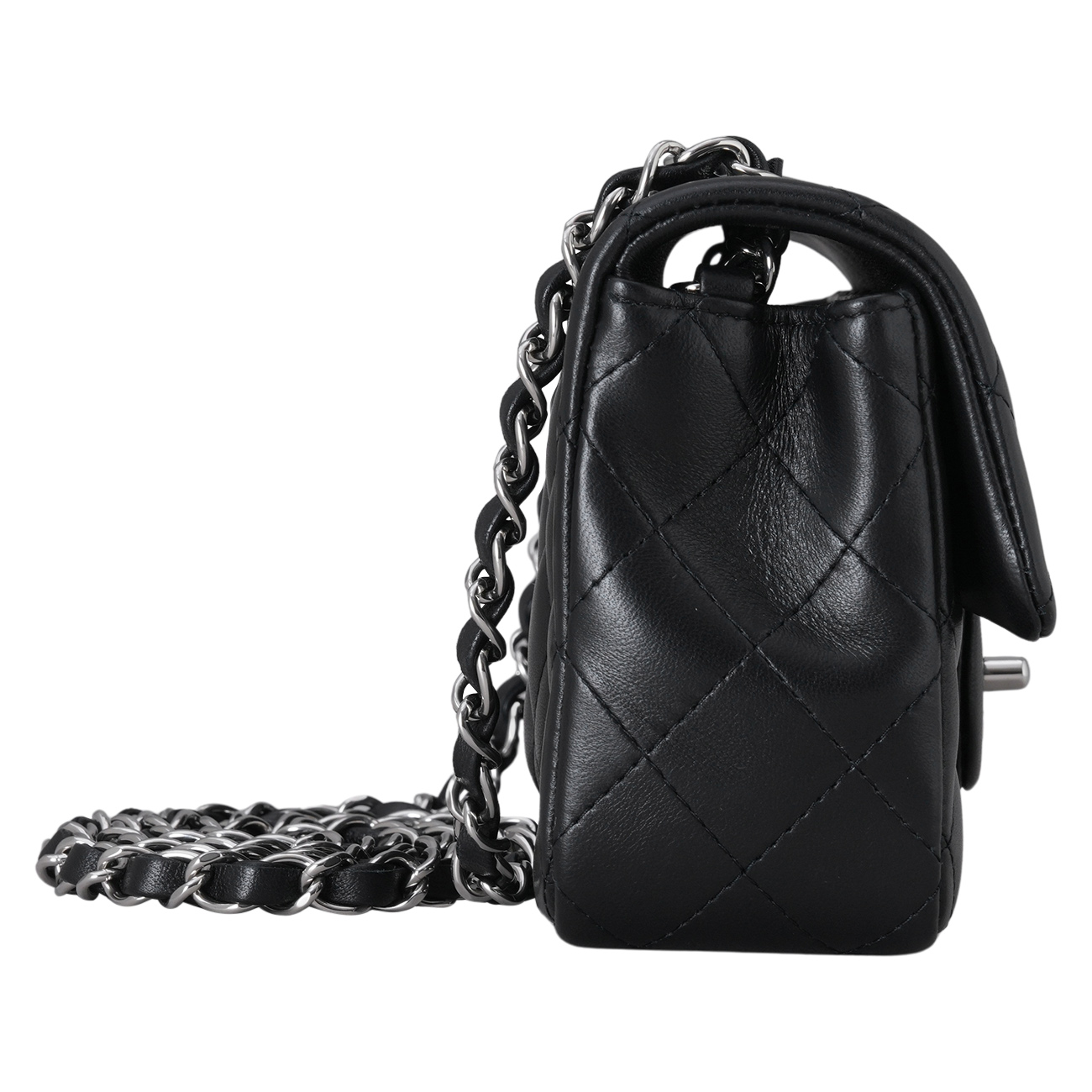 CHANEL(USED)샤넬 A69900 램스킨 클래식 뉴미니 크로스백