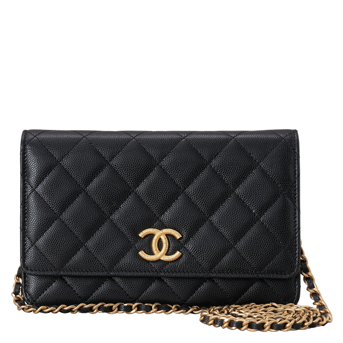 CHANEL(USED)샤넬 AP3516 시즌 캐비어 CC로고 WOC
