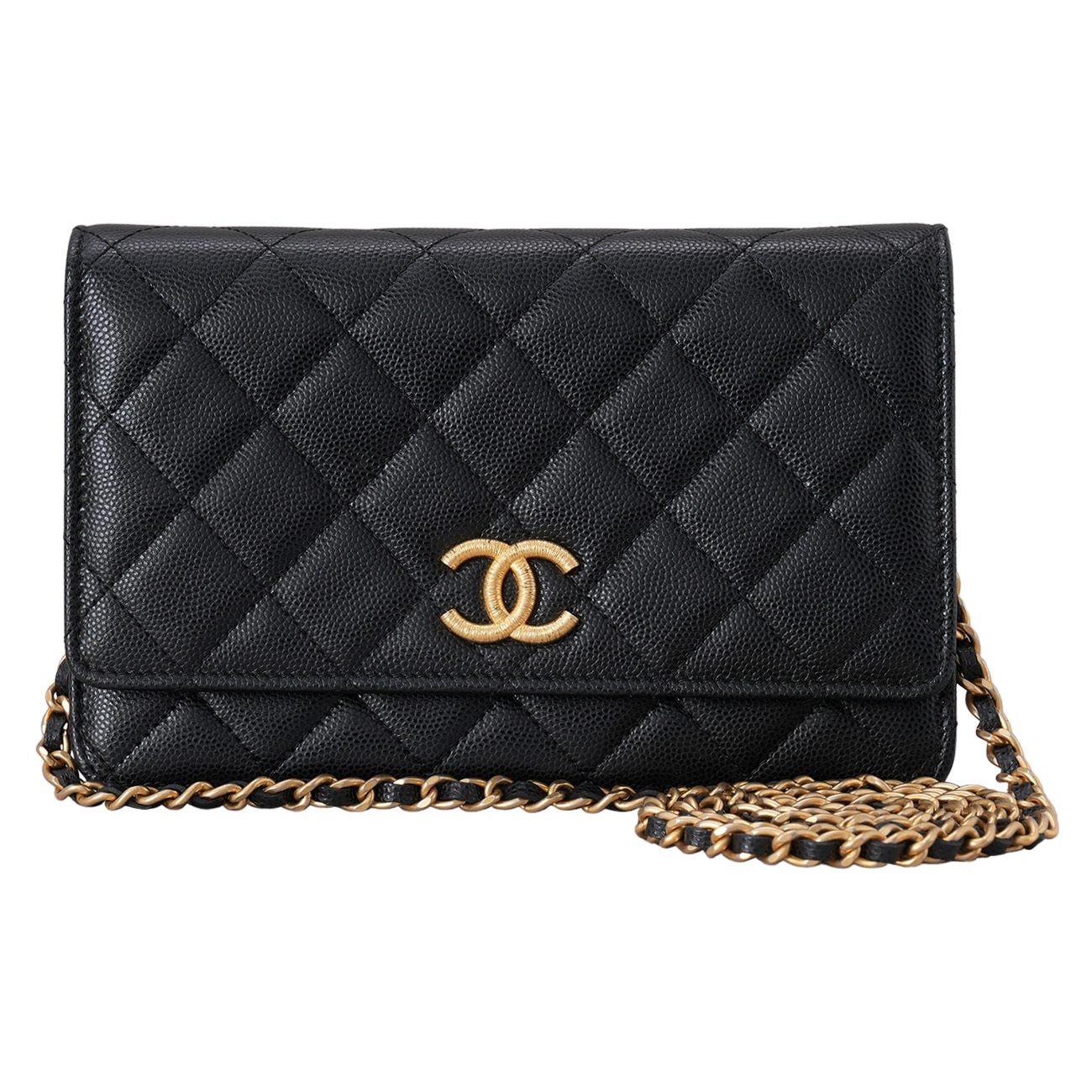 CHANEL(USED)샤넬 AP3516 시즌 캐비어 CC로고 WOC