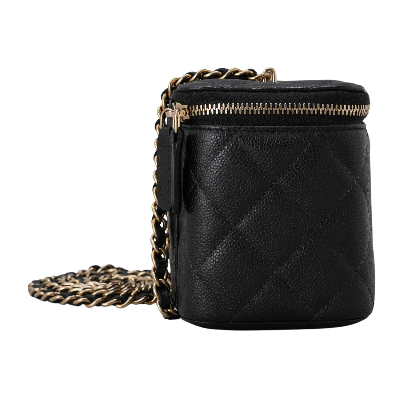 CHANEL(USED)샤넬 캐비어 직사각 베니티