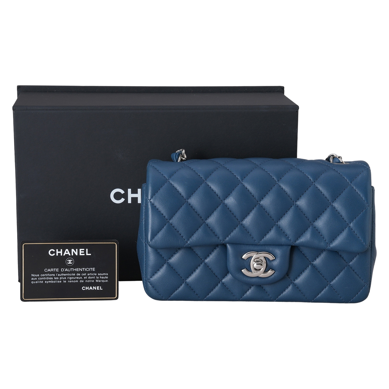 CHANEL(USED)샤넬 램스킨 클래식 뉴미니 크로스백