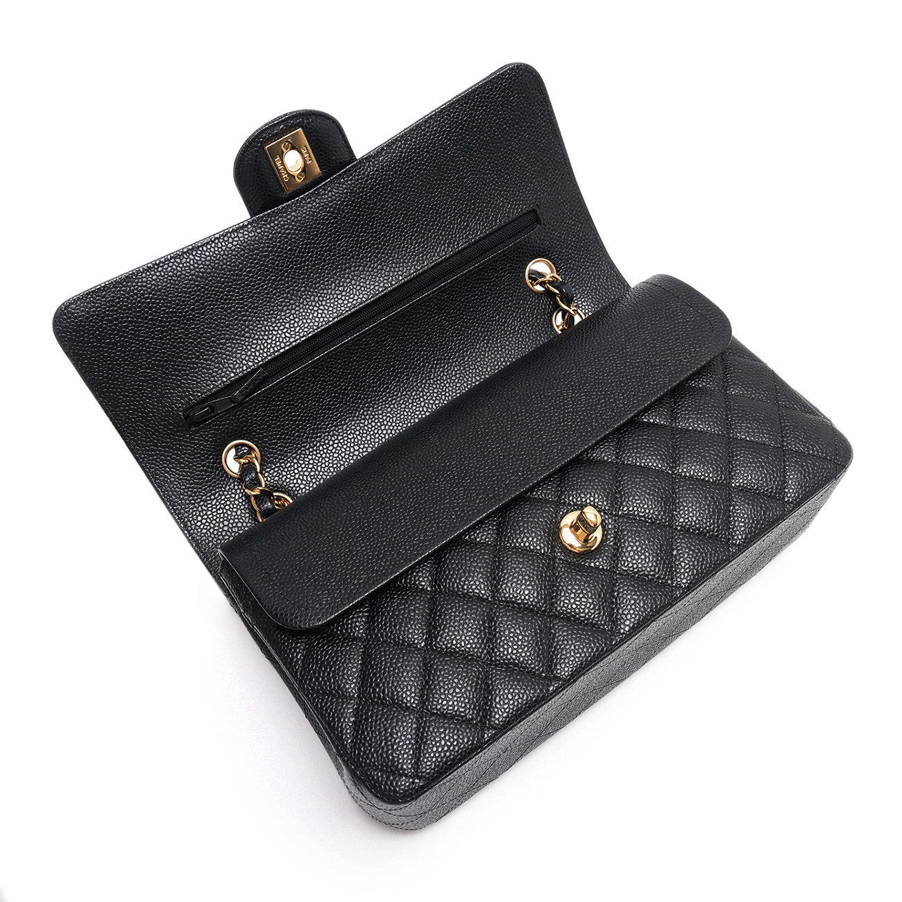 CHANEL(USED)샤넬 캐비어 클래식 미듐 플랩백