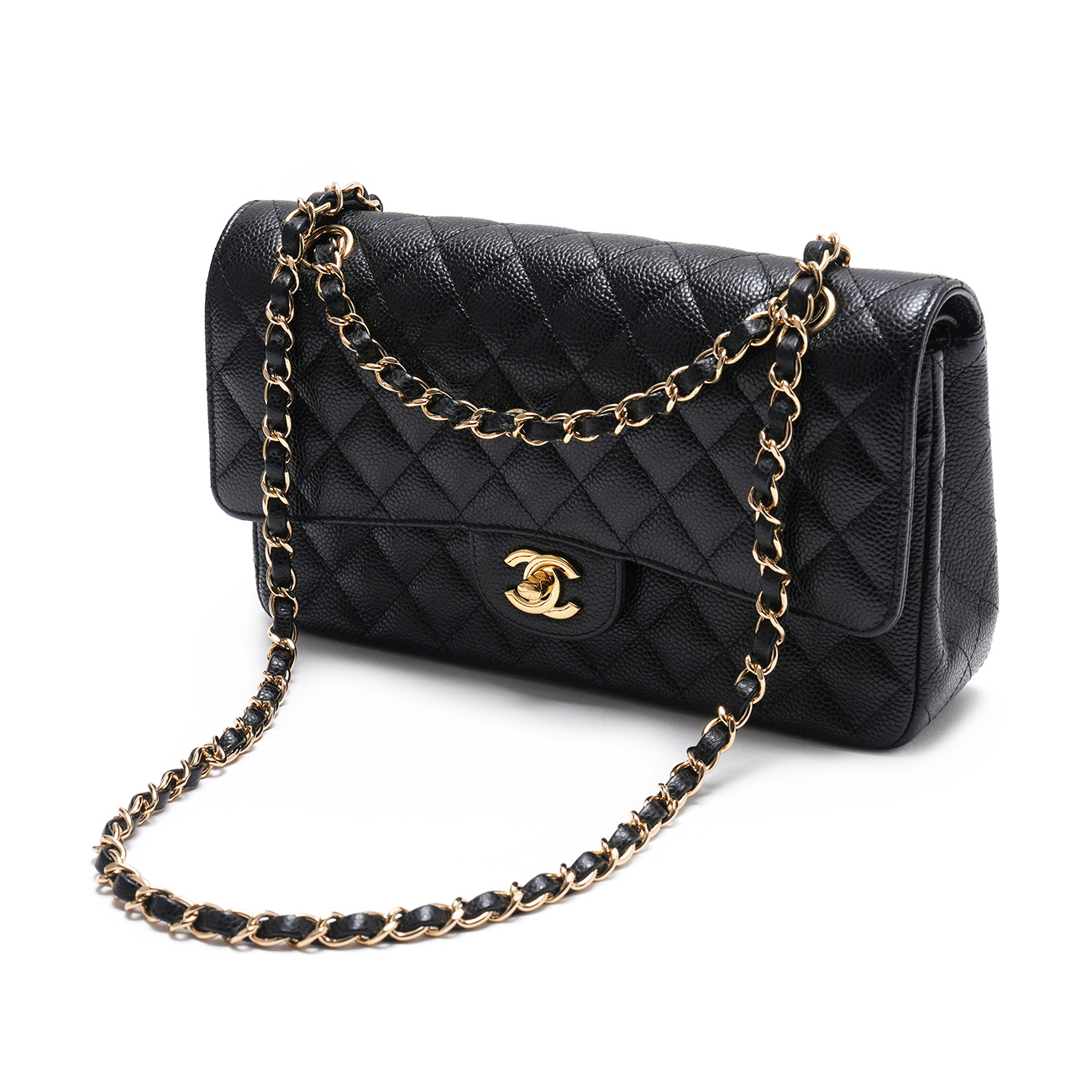 CHANEL(USED)샤넬 캐비어 클래식 미듐 플랩백