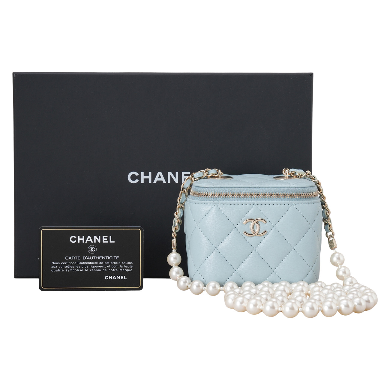 CHANEL(USED)샤넬 AP2581 베니티 진주체인 크로스백