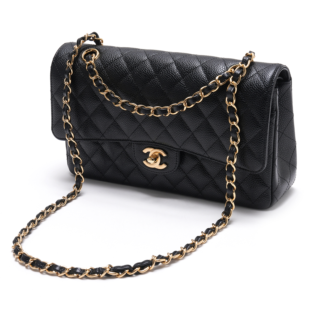 CHANEL(USED)샤넬 캐비어 클래식 미듐 플랩백