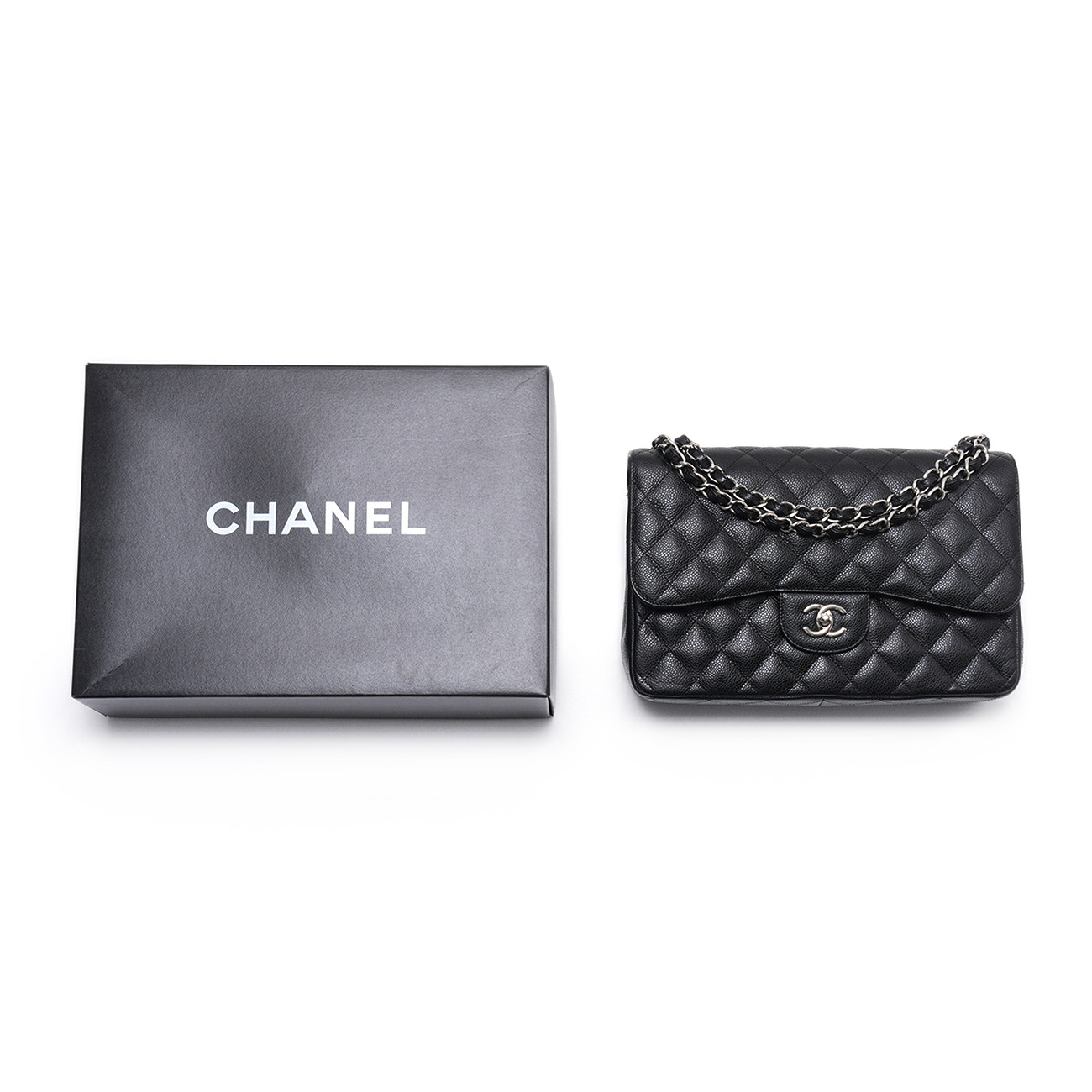 CHANEL(USED)샤넬 캐비어 클래식 점보 플랩백