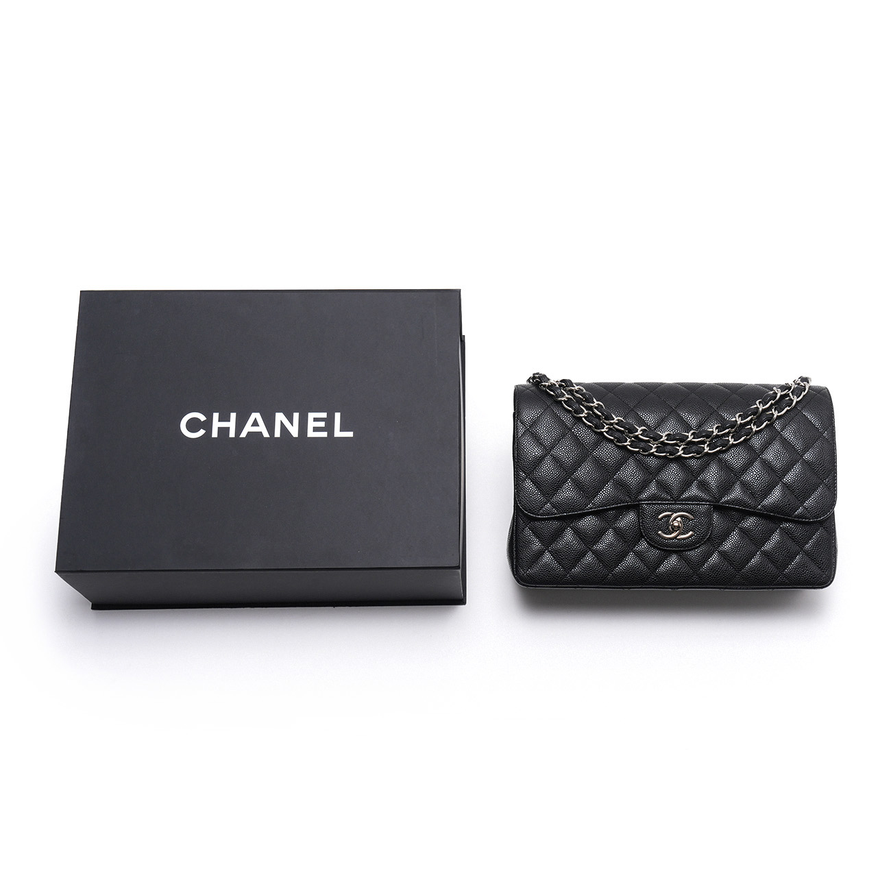 CHANEL(USED)샤넬 캐비어 클래식 점보 플랩백