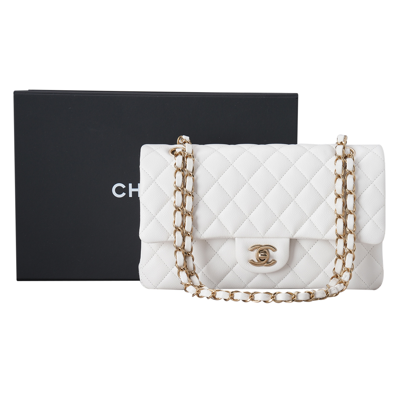 CHANEL(USED)샤넬 캐비어 클래식 미듐 플랩백