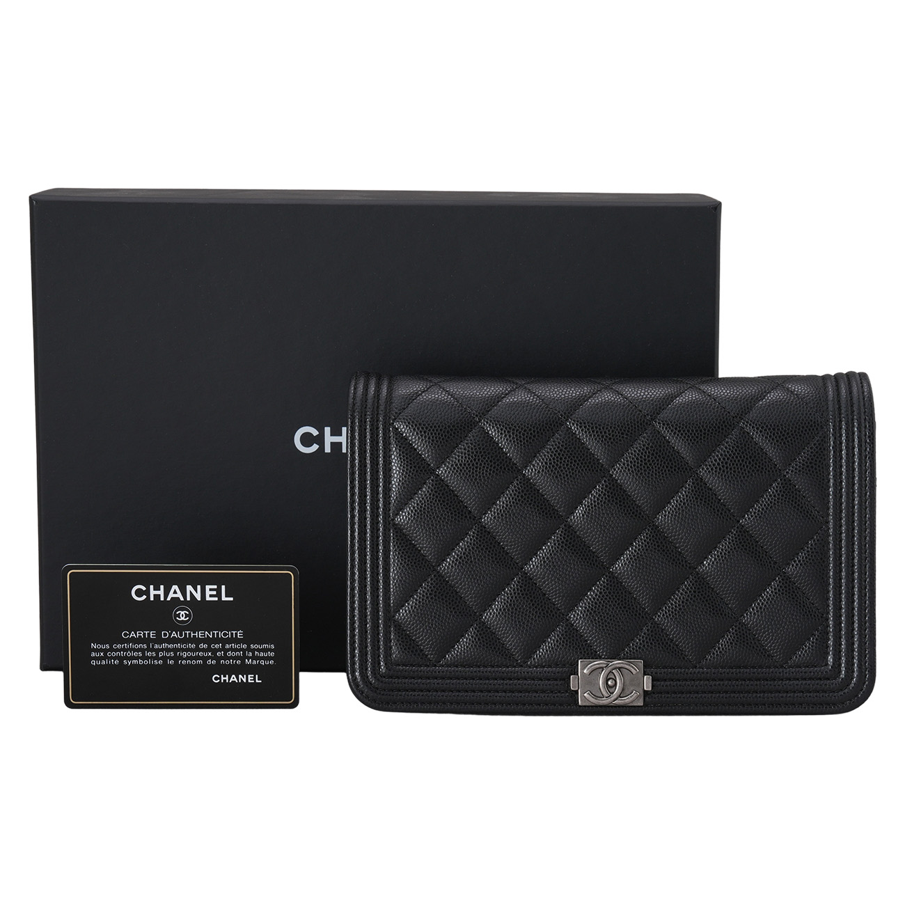 CHANEL(USED)샤넬 캐비어 보이샤넬 WOC