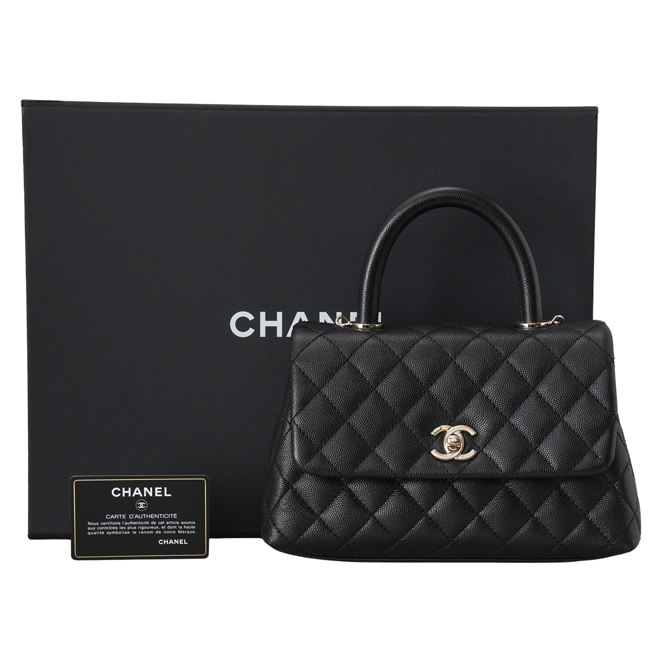 CHANEL(USED)샤넬 캐비어 코코핸들 스몰