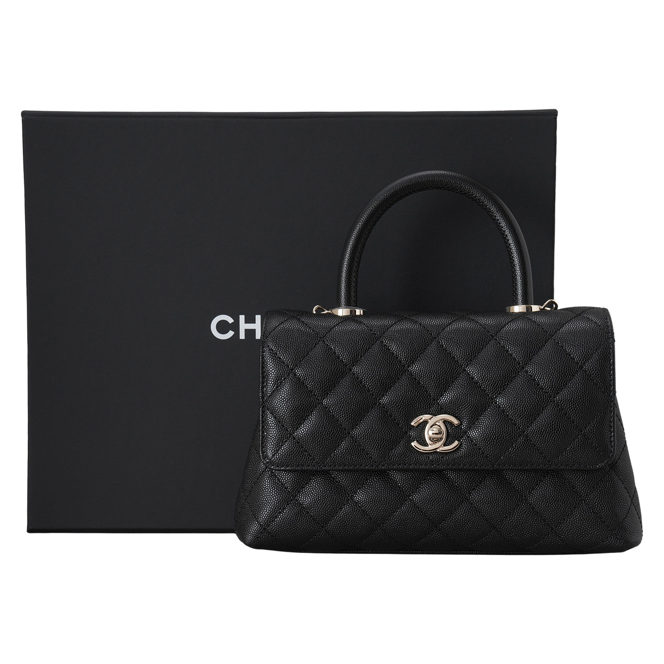 CHANEL(USED)샤넬 캐비어 코코핸들 스몰 23