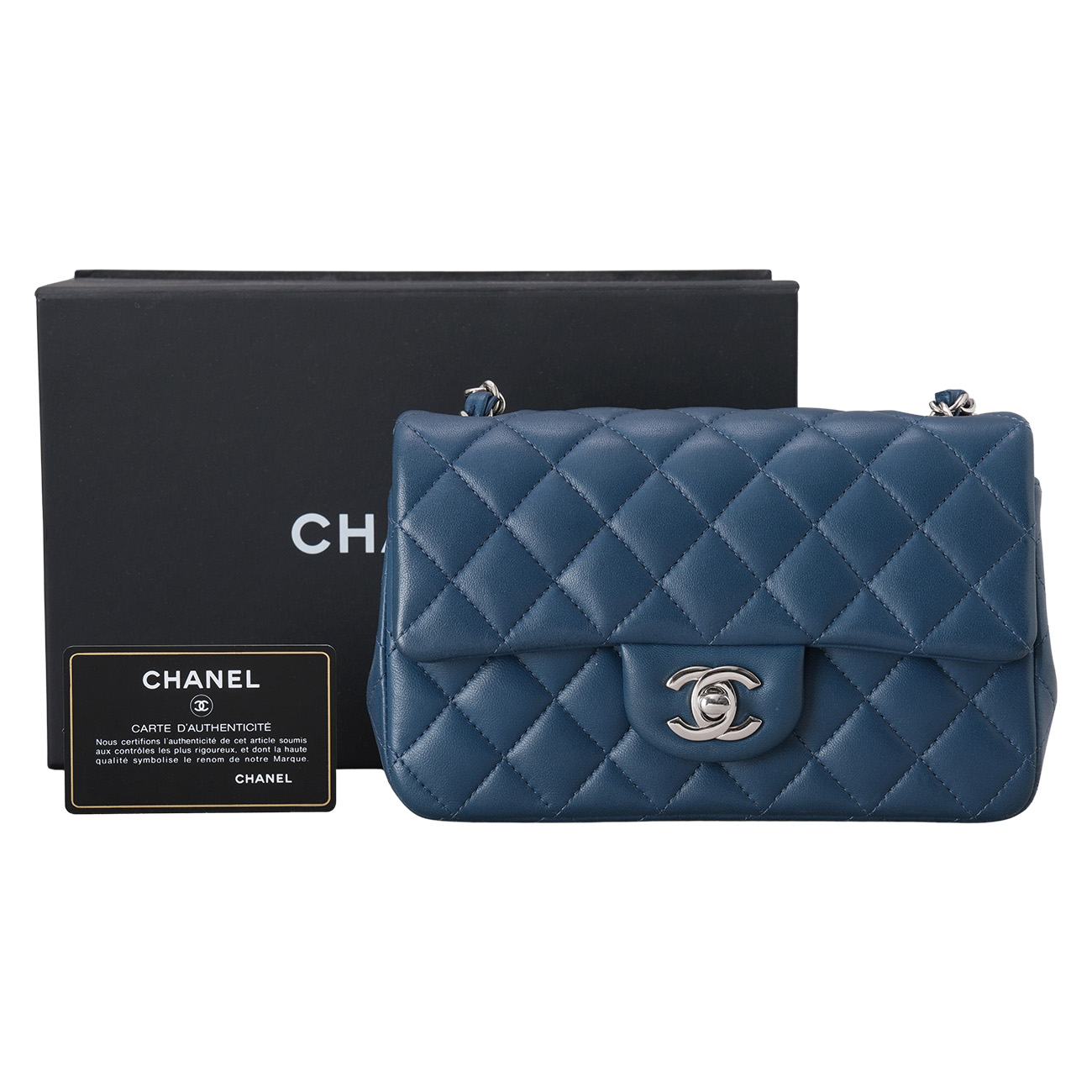 CHANEL(USED)샤넬 A69900 램스킨 클래식 뉴미니 크로스백