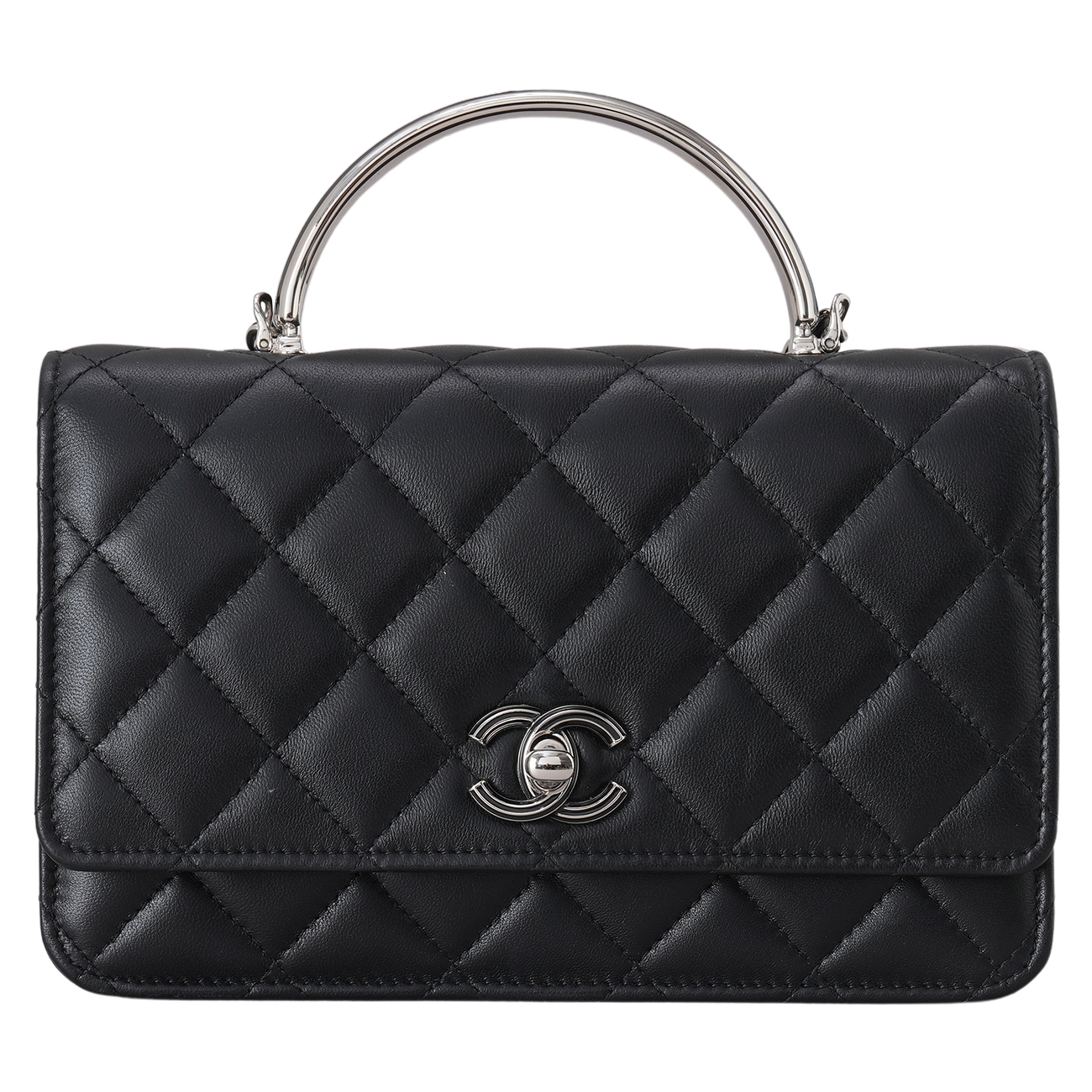 CHANEL(USED)샤넬 시즌 클래식 WOC 블랙은장