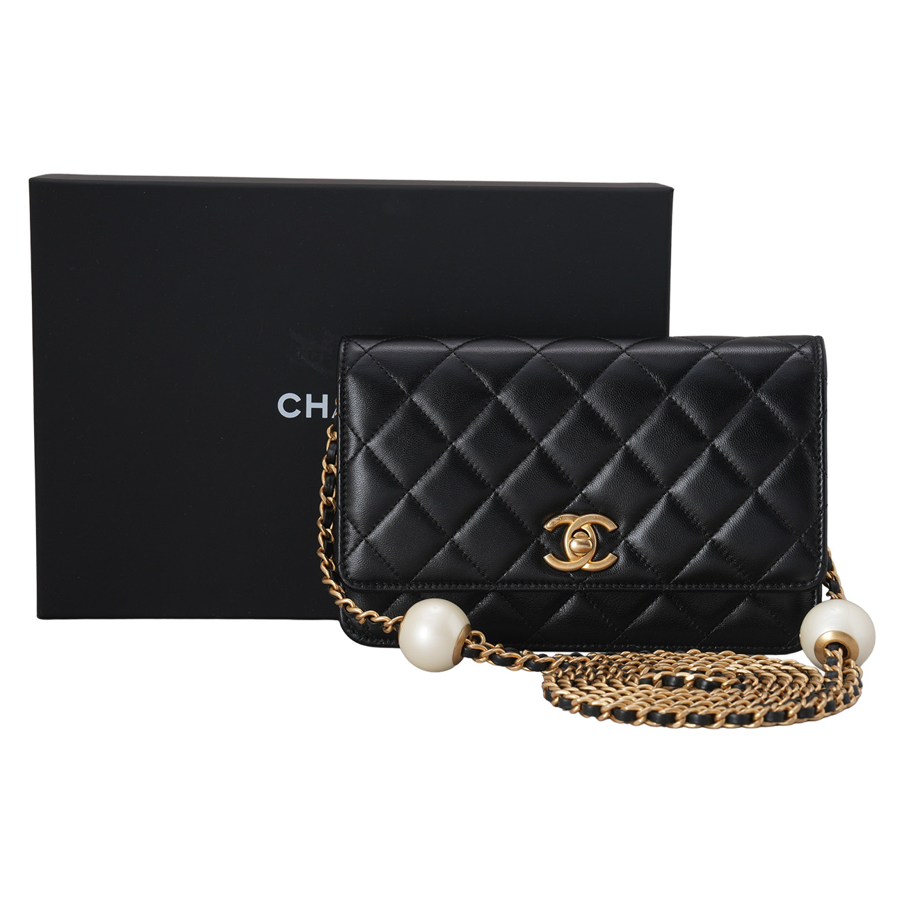 Chanel(USED)샤넬 AP3964 진주볼 플랩 WOC