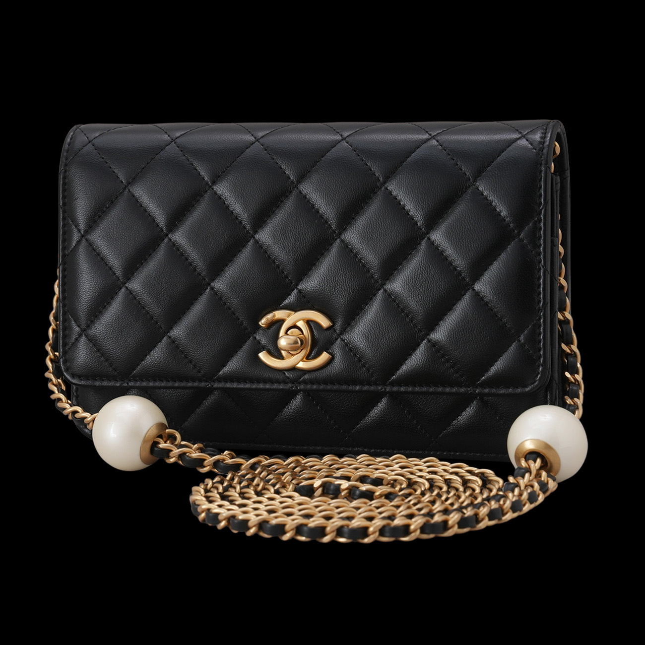 Chanel(USED)샤넬 AP3964 진주볼 플랩 WOC
