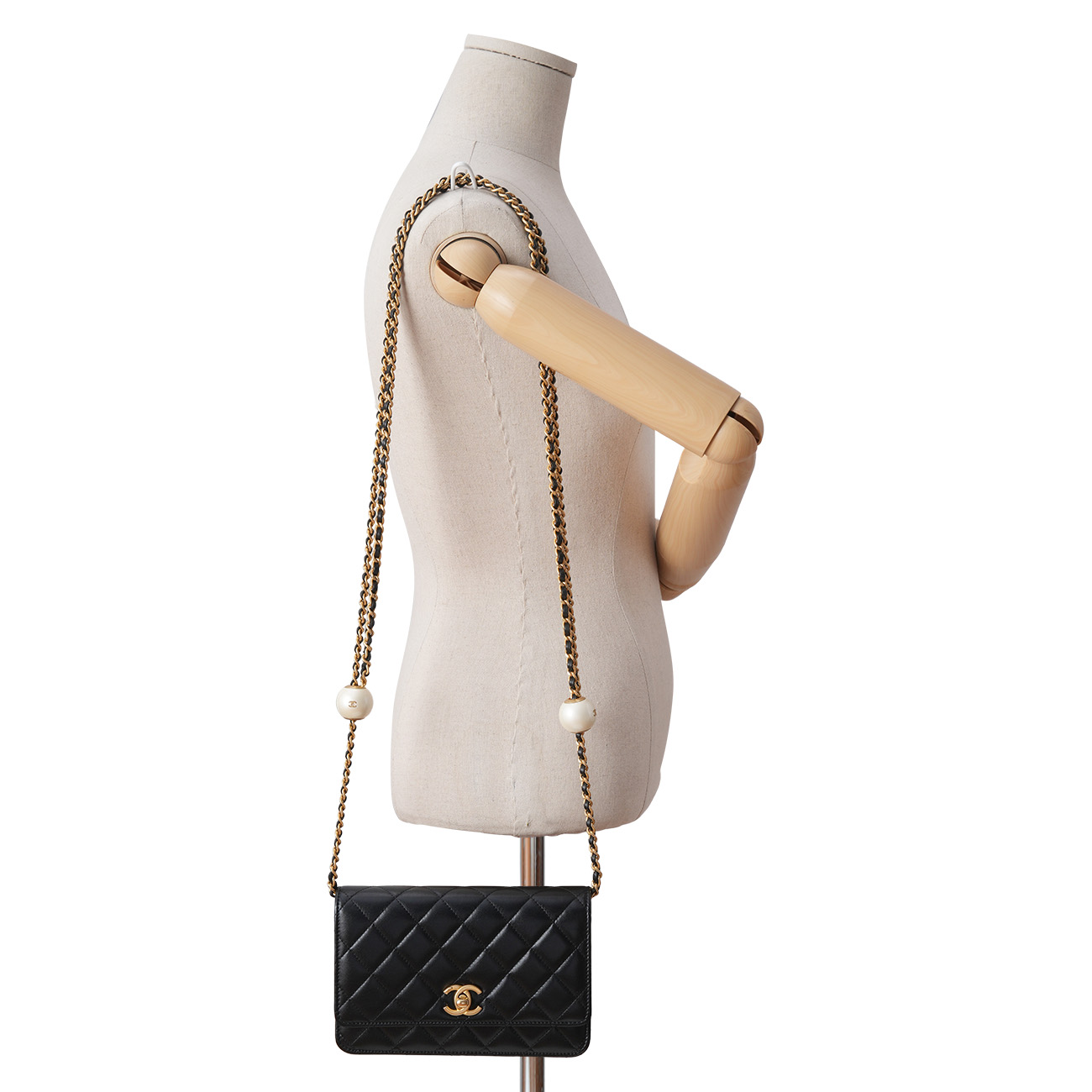 Chanel(USED)샤넬 AP3964 진주볼 플랩 WOC