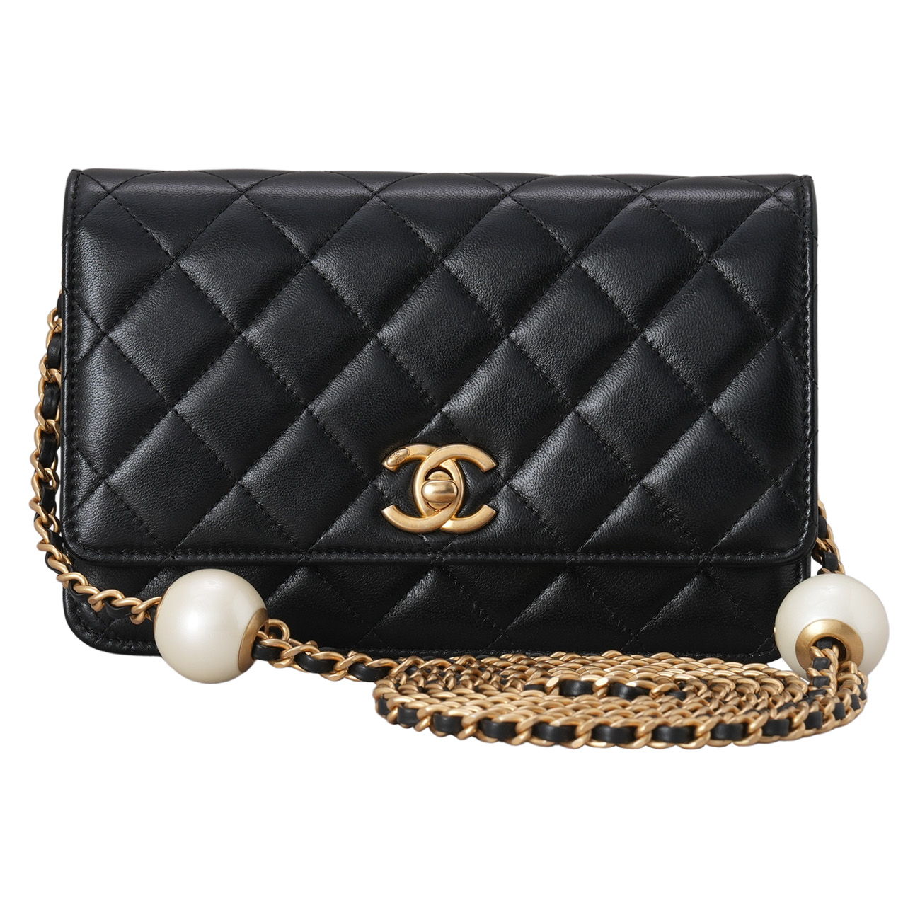 Chanel(USED)샤넬 AP3964 진주볼 플랩 WOC