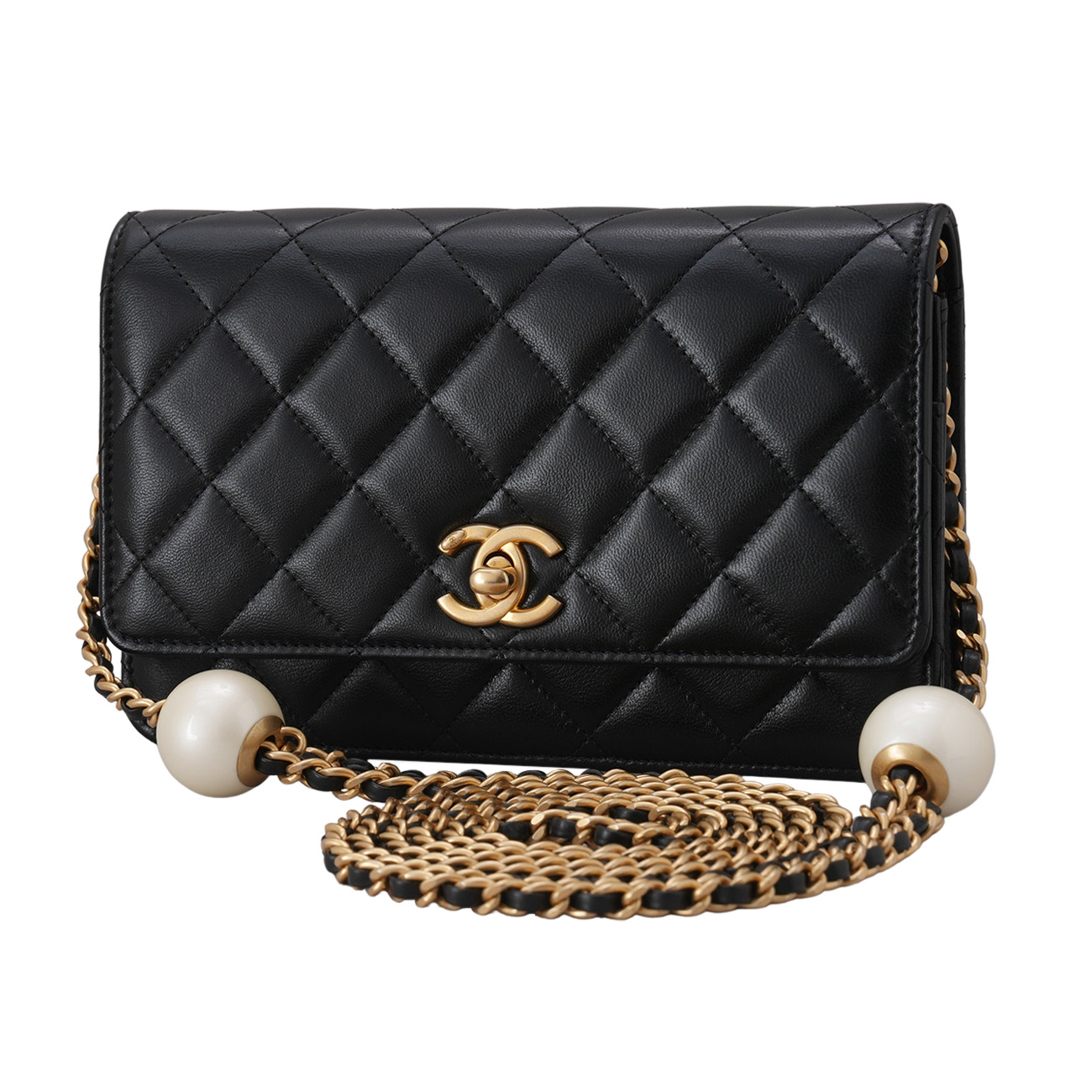 Chanel(USED)샤넬 AP3964 진주볼 플랩 WOC