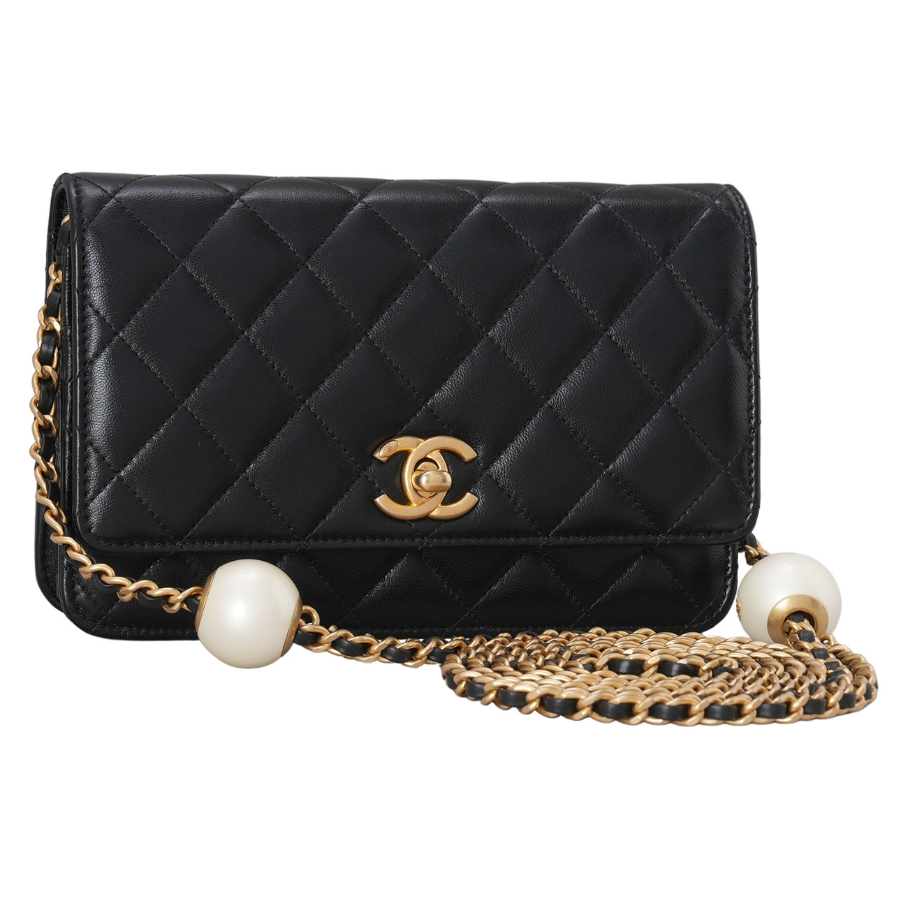 Chanel(USED)샤넬 AP3964 진주볼 플랩 WOC