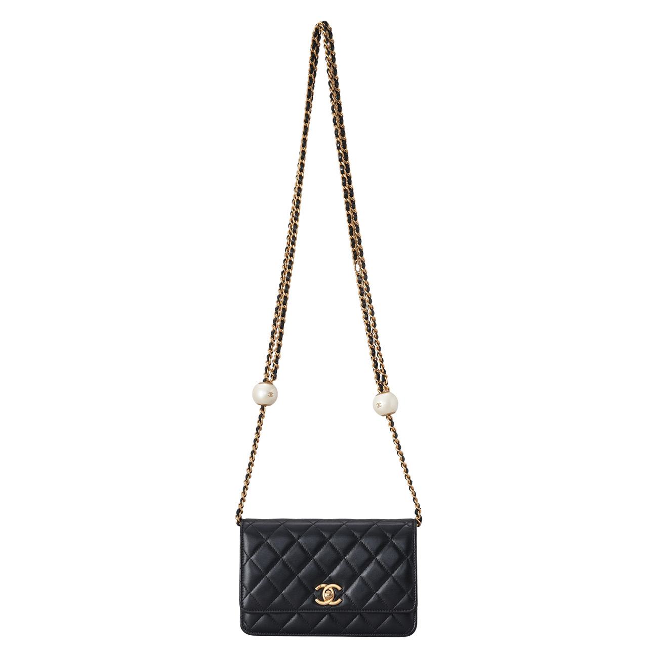 Chanel(USED)샤넬 AP3964 진주볼 플랩 WOC