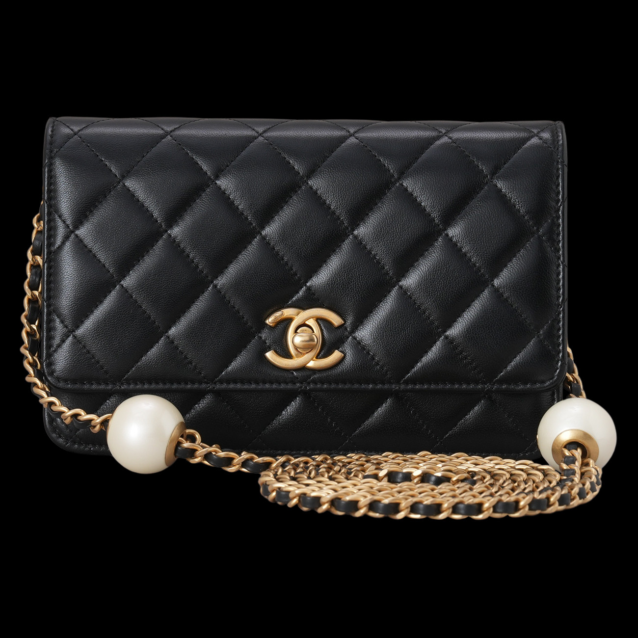 Chanel(USED)샤넬 AP3964 진주볼 플랩 WOC