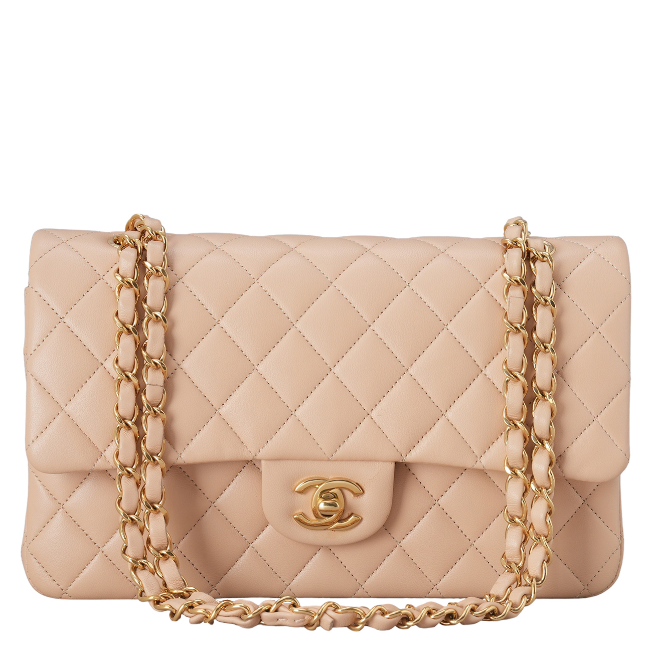 Chanel(USED)샤넬 램스킨 클래식 미듐 플랩백